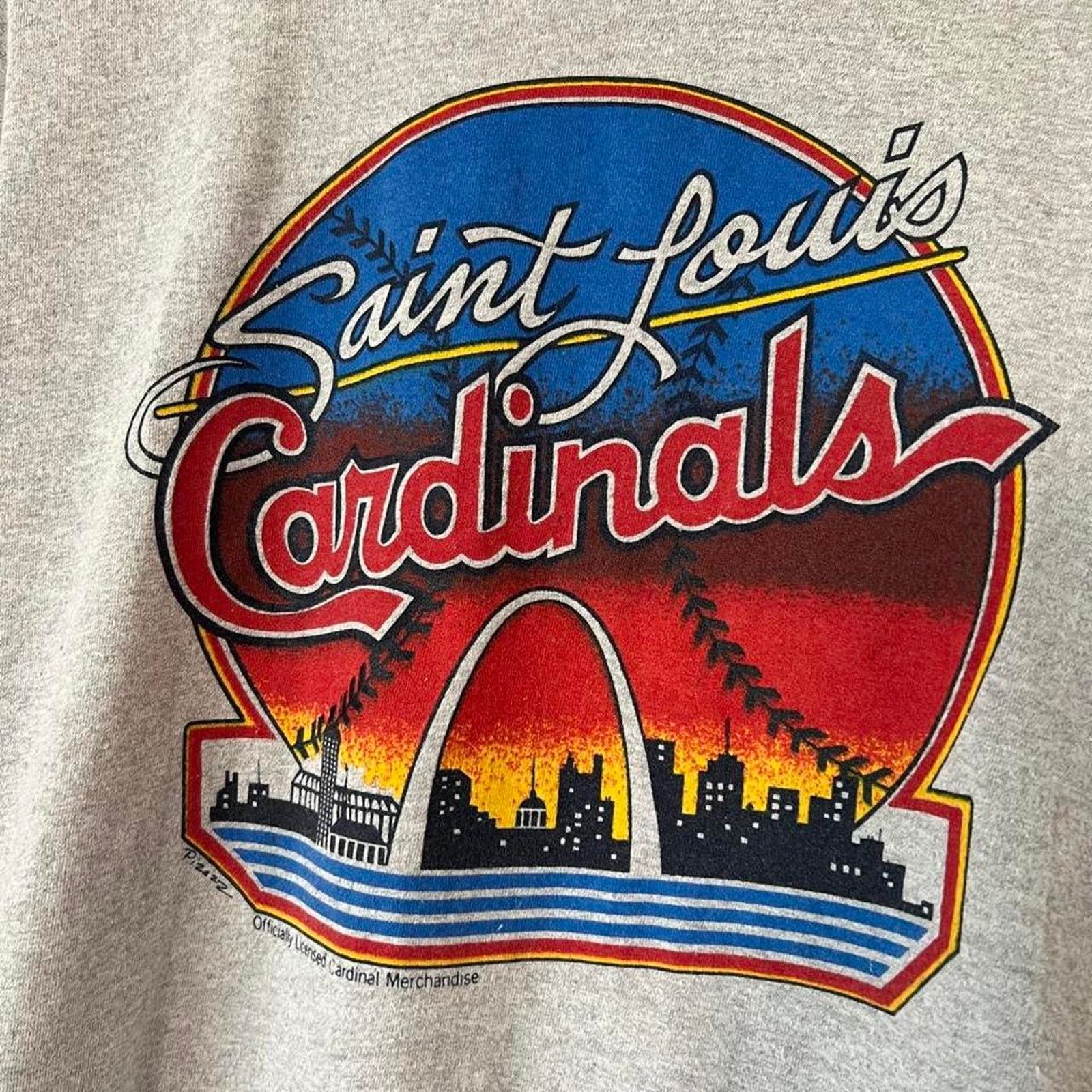Vintage 80s St. Louis Cardinals T-Shirt | Pizazz Arch | Size S Size US S / EU 44-46 / 1 - 2 Thumbnail
