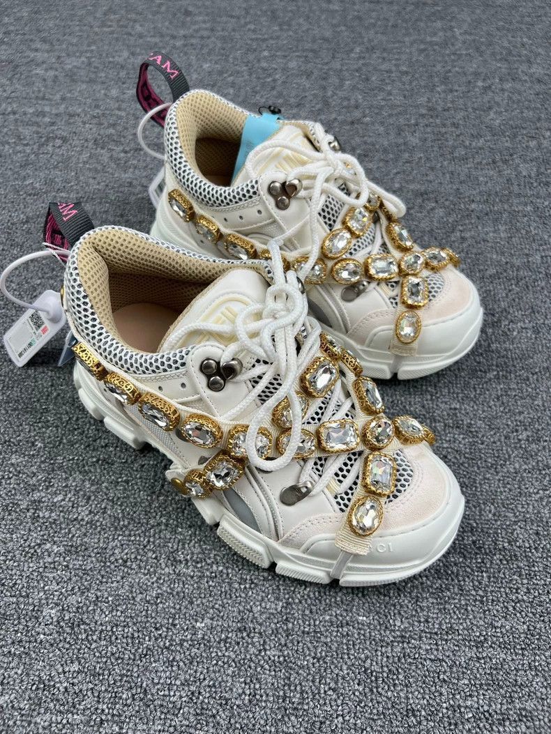 Gucci gucci embellished sneaker with crystals-2507 Size US 5.5 / EU 38 - 8 Thumbnail