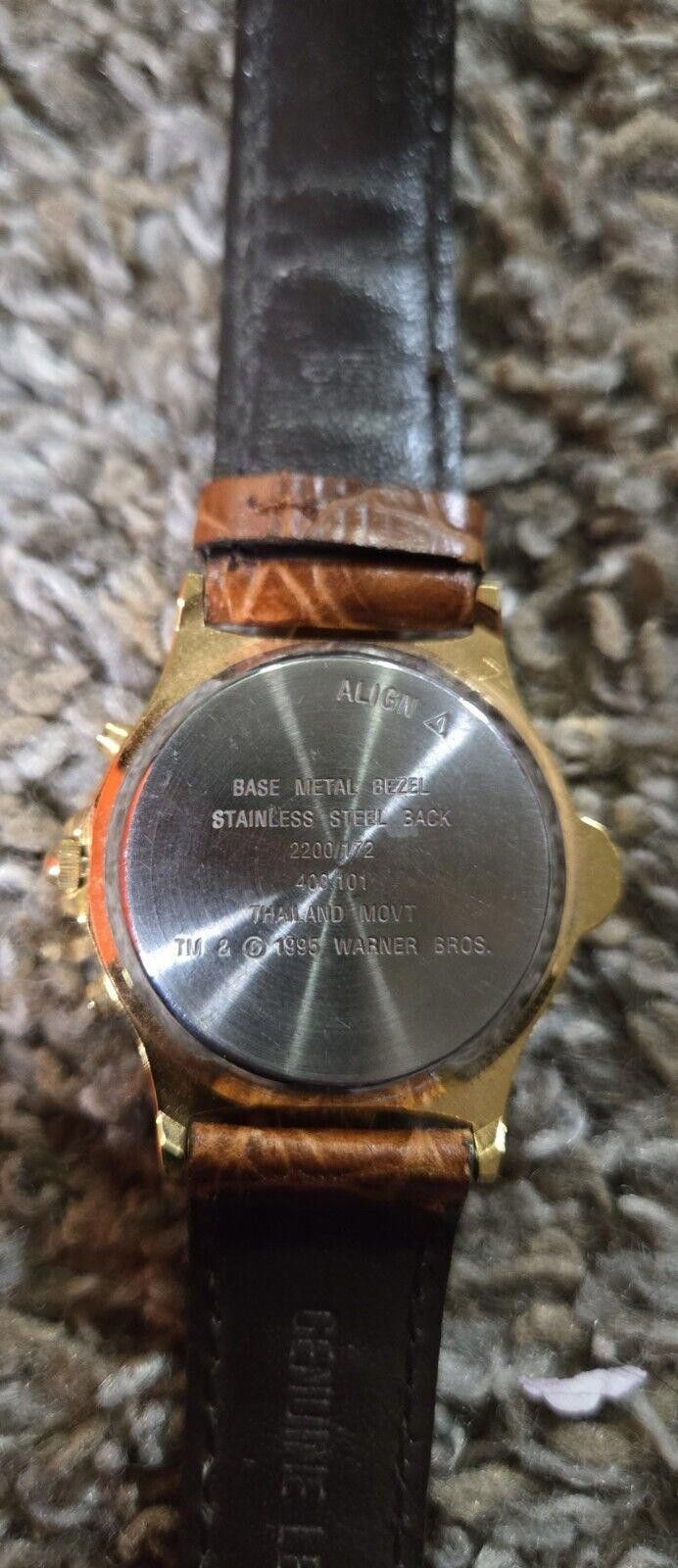 Designer Vtg Taz "We Sing" Musical Quartz Watch 1995 Warner Brothers Size ONE SIZE - 5 Thumbnail