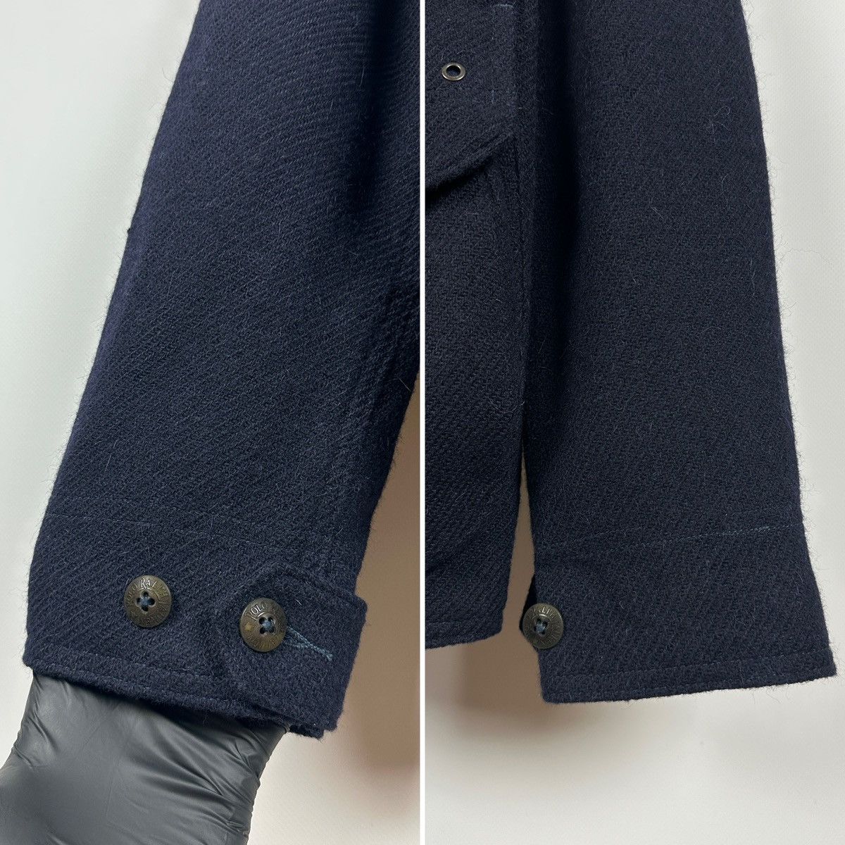 Polo Ralph Lauren Polo Ralph Lauren Wool/Alpaca Navy Blue Military Jacket Size US L / EU 52-54 / 3 - 15 Thumbnail
