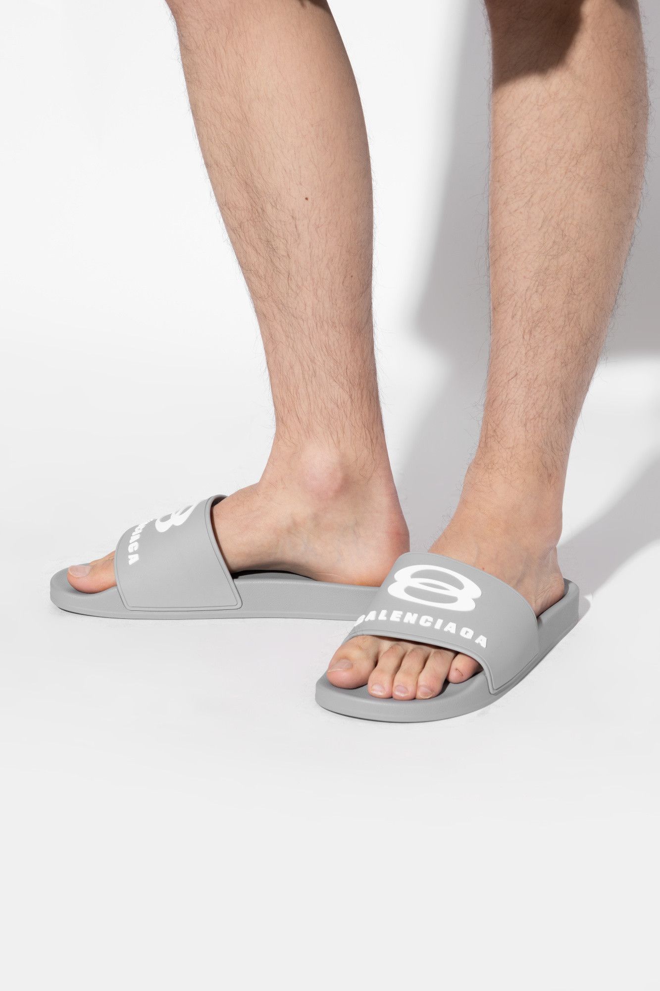 Balenciaga os11x0326 Rubber Flip-Flops in Grey Size US 11 / EU 44 - 2 Thumbnail