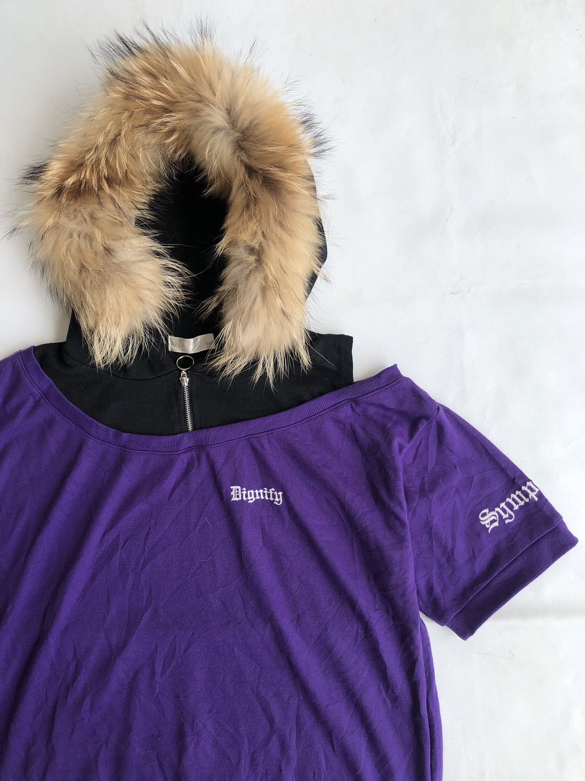 If Six Was Nine Poem Gothic Double Layer Fur Hoodie Ifsixwasnine Style Size US M / EU 48-50 / 2 - 3 Thumbnail