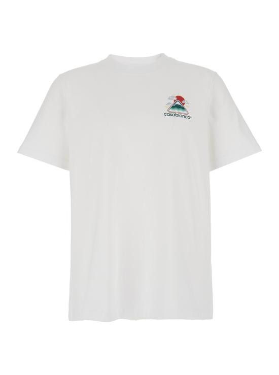 Casablanca MPF25JTS00104WHITE 関税送料込 Casablanca CASABLANCA Men Tops MPF25JTS00104WHITEJERSEY