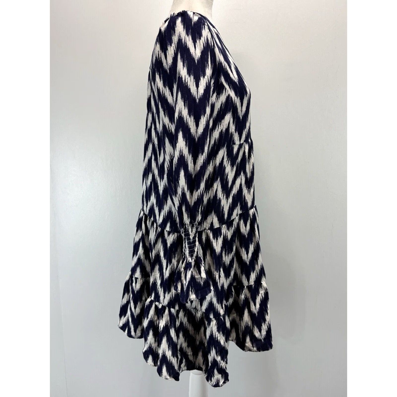 Vintage Tuckernuck Pomander Place Kenzo Dress Women's Small Navy Ikat Mini Swing Cute Size S / US 4 / IT 40 - 4 Thumbnail