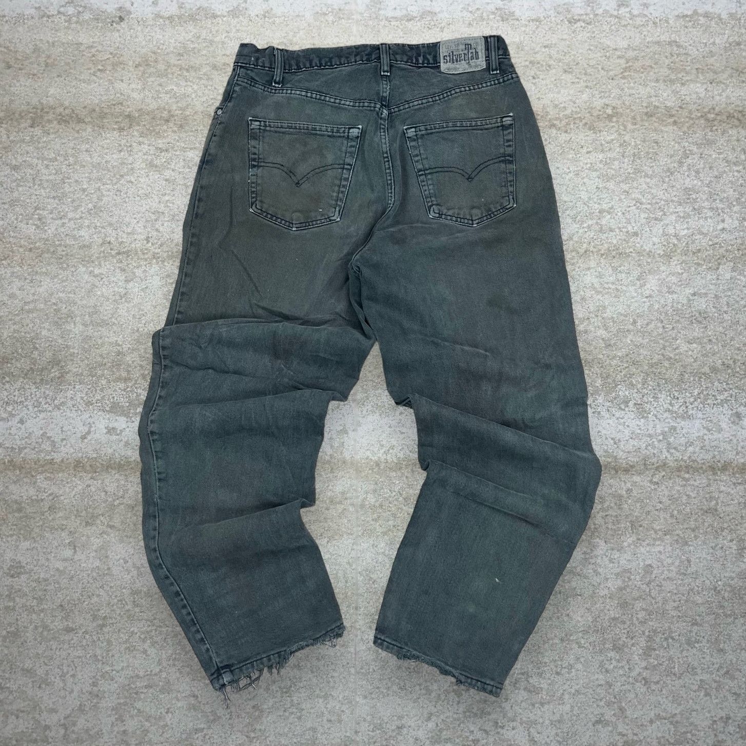Levi's Vintage 90s Levis Silver Tab Jeans 36x30 Loose Green Wash Size US 36 / EU 52 - 1 Thumbnail