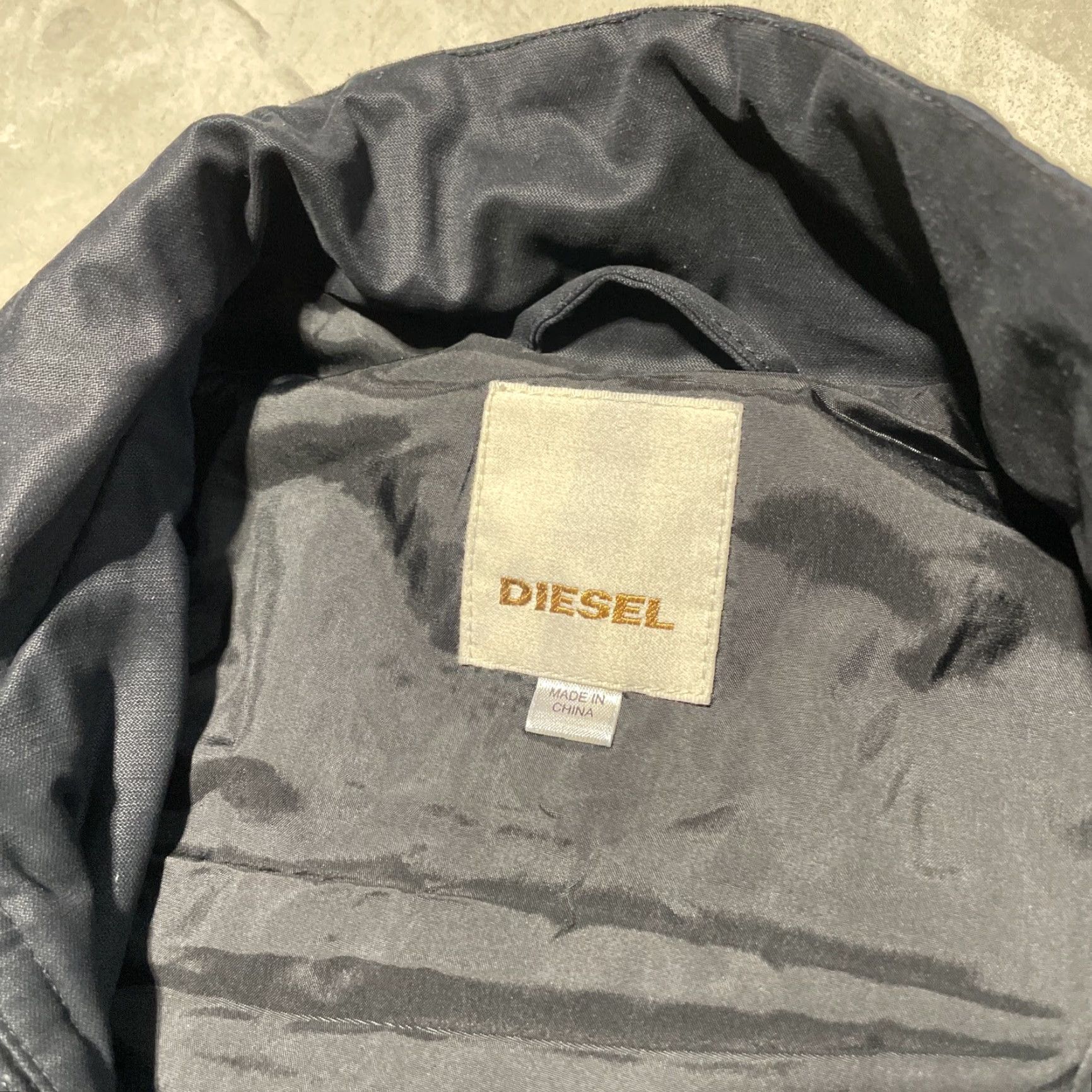 Diesel VINTAGE Diesel Jacket Biker Mens SZ M Full Zip Nylon Black Size US M / EU 48-50 / 2 - 4 Thumbnail
