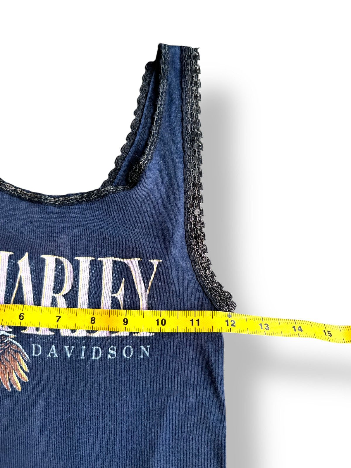 Harley Davidson × Vintage *RARE* VINTAGE 80s 3D EMBLEM HARLEY DAVIDSON TANK TOP Size M / US 6-8 / IT 42-44 - 5 Thumbnail