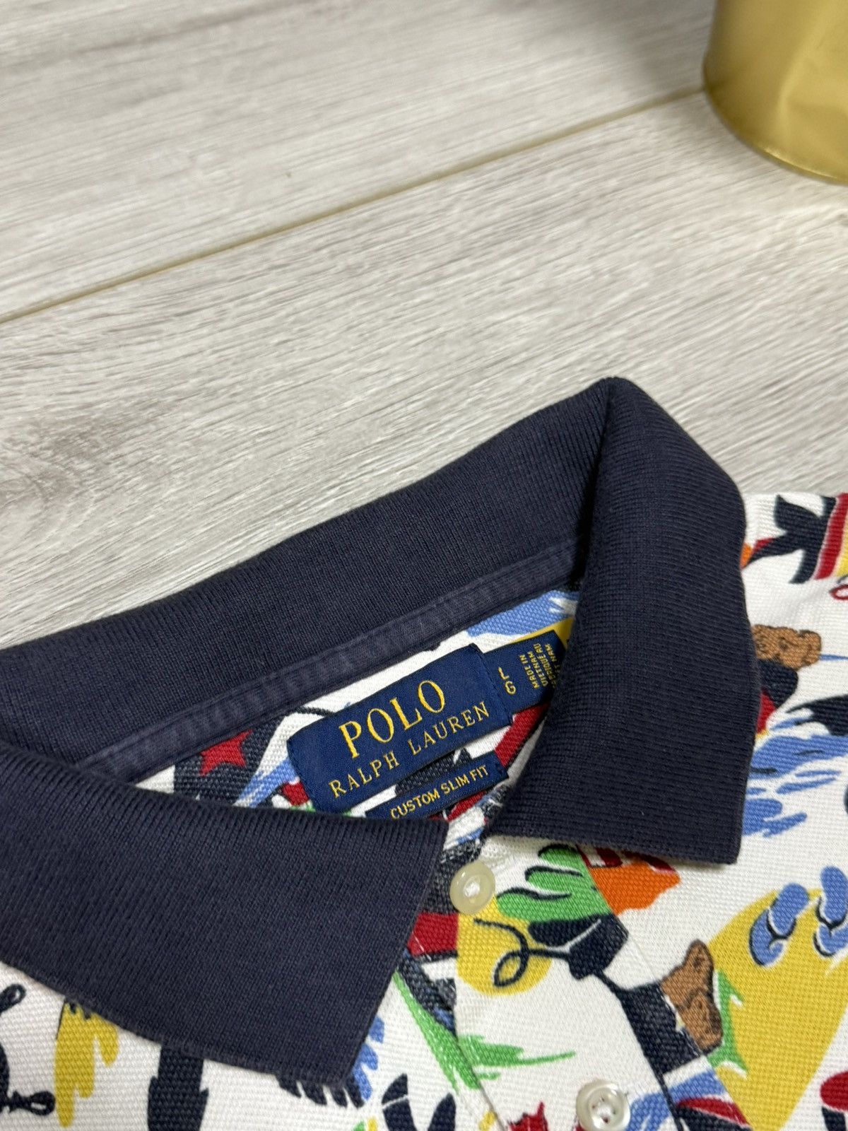Polo Ralph Lauren POLO Bear Ralph Lauren beach all over print shirt Size US L / EU 52-54 / 3 - 4 Thumbnail