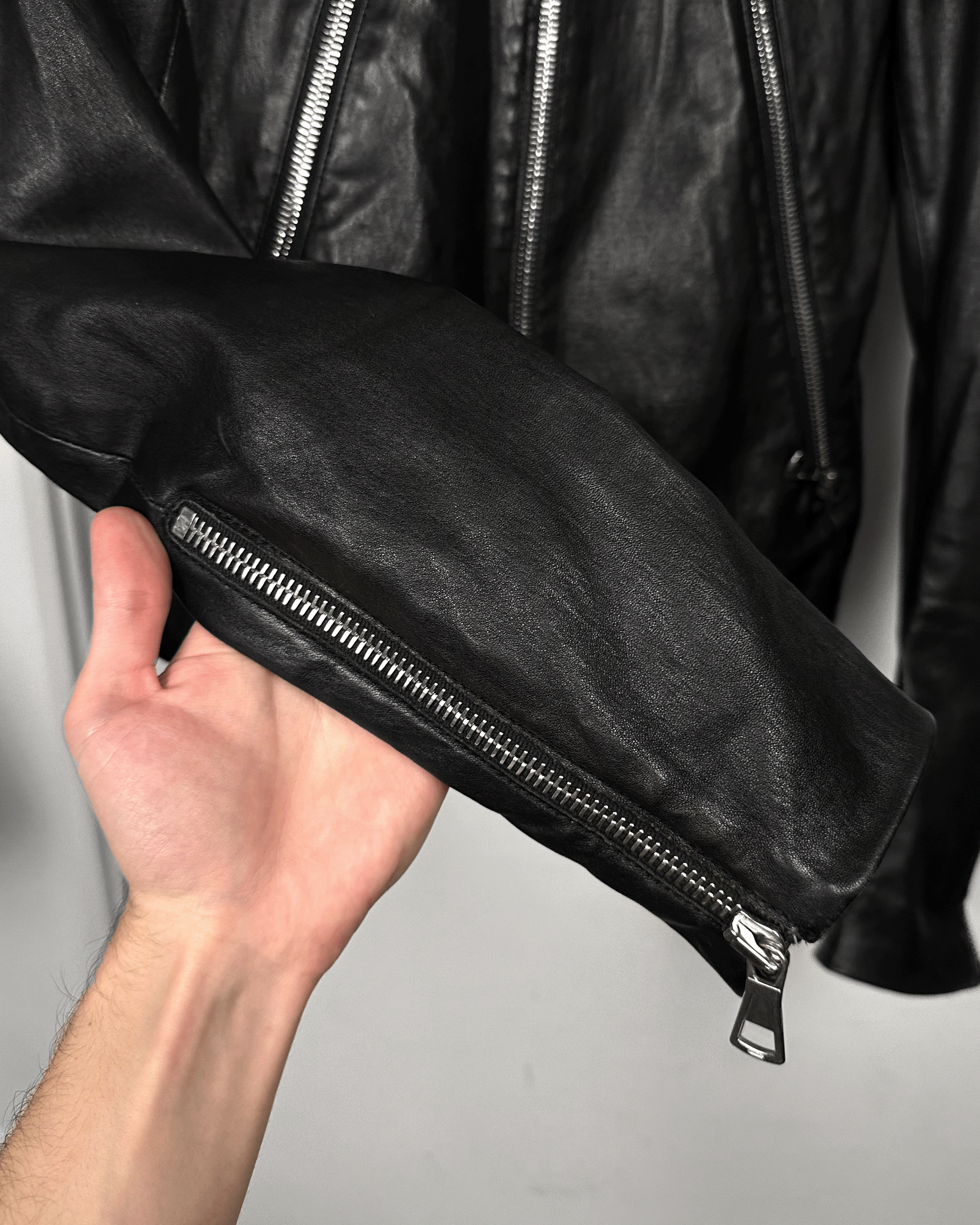 Maison Margiela Maison Margiela 5 Zip Leather Jacket Size US S / EU 44-46 / 1 - 6 Thumbnail