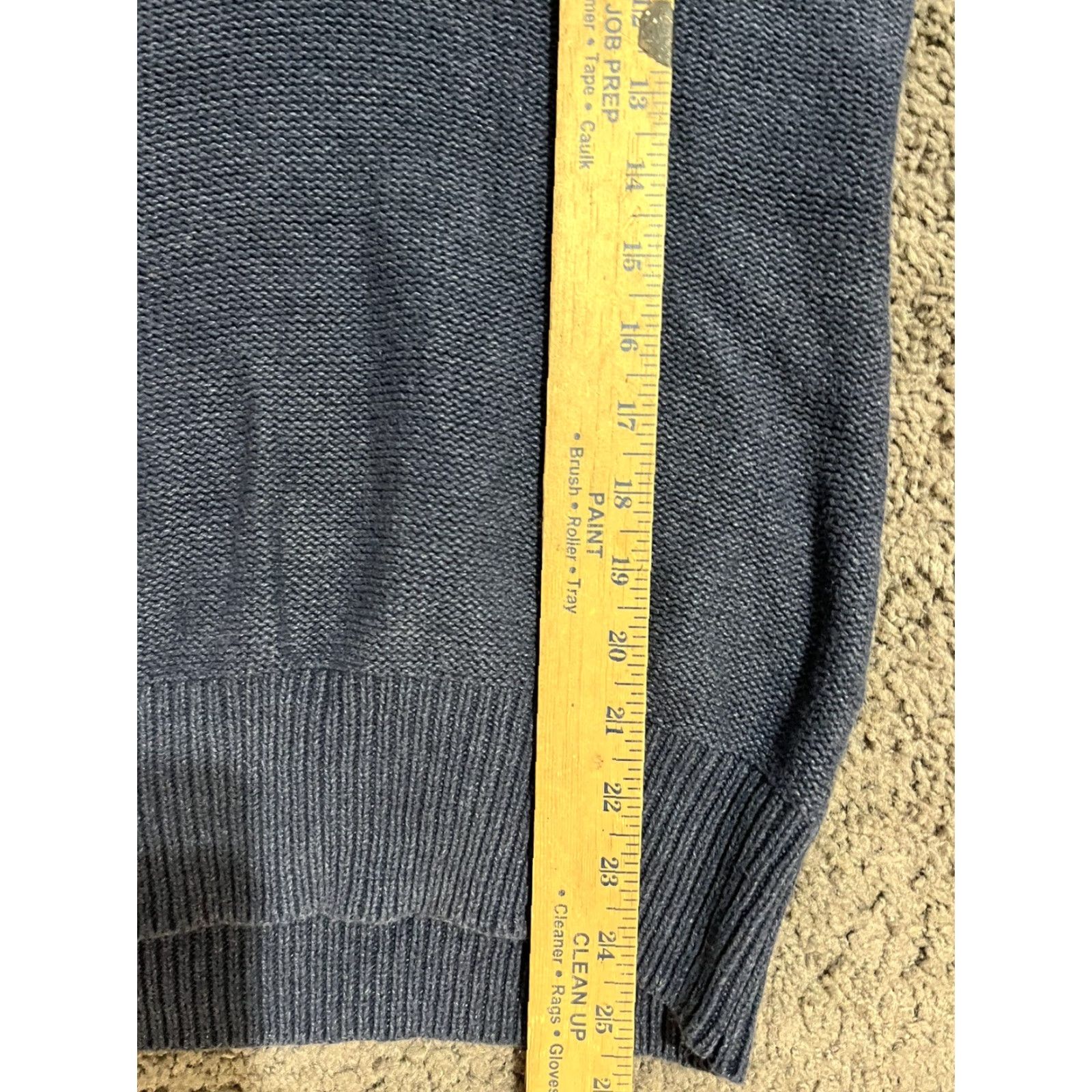 Old Navy Old Navy Sweater Women's Medium Cable Shawl Collar Blue Pullover Size M Size M / US 6-8 / IT 42-44 - 5 Thumbnail