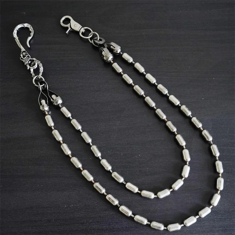 Jewelry Punk style Metal pants chain Jeans Size ONE SIZE - 6 Thumbnail