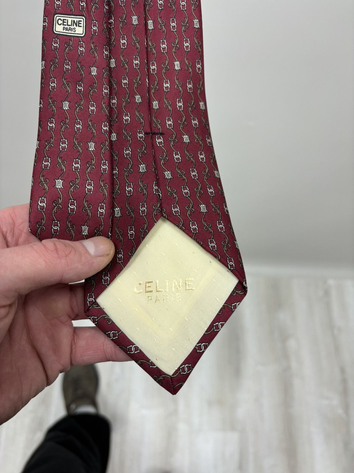 Celine Mens ties Celine Paris Color Red Size ONE SIZE - 5 Thumbnail