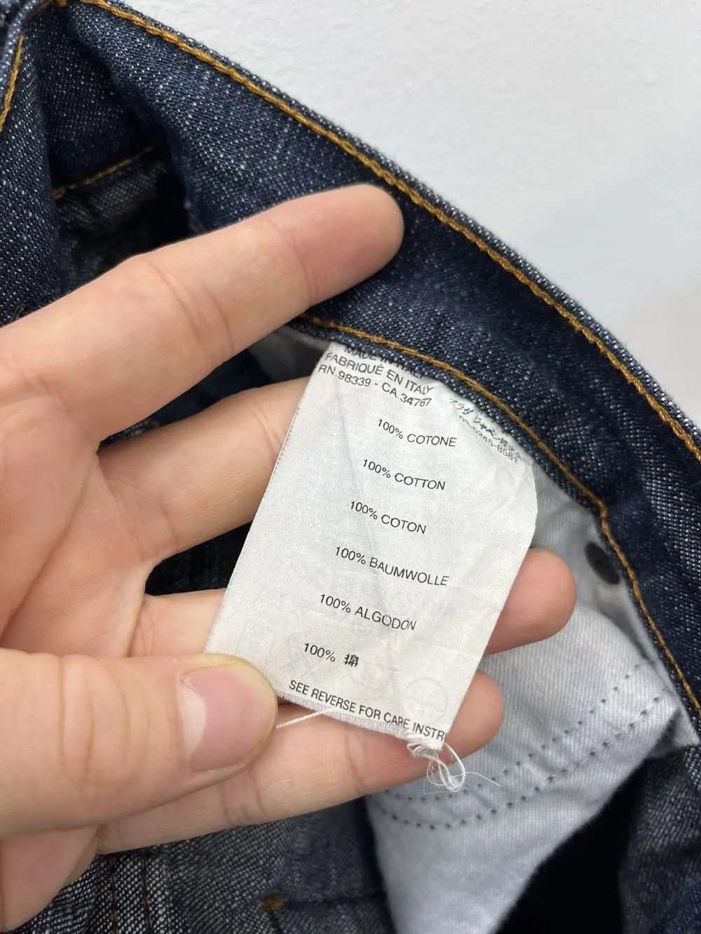 Miu Miu Vintage Miu Miu Raw Denim Jeans Size US 36 / EU 52 - 6 Thumbnail