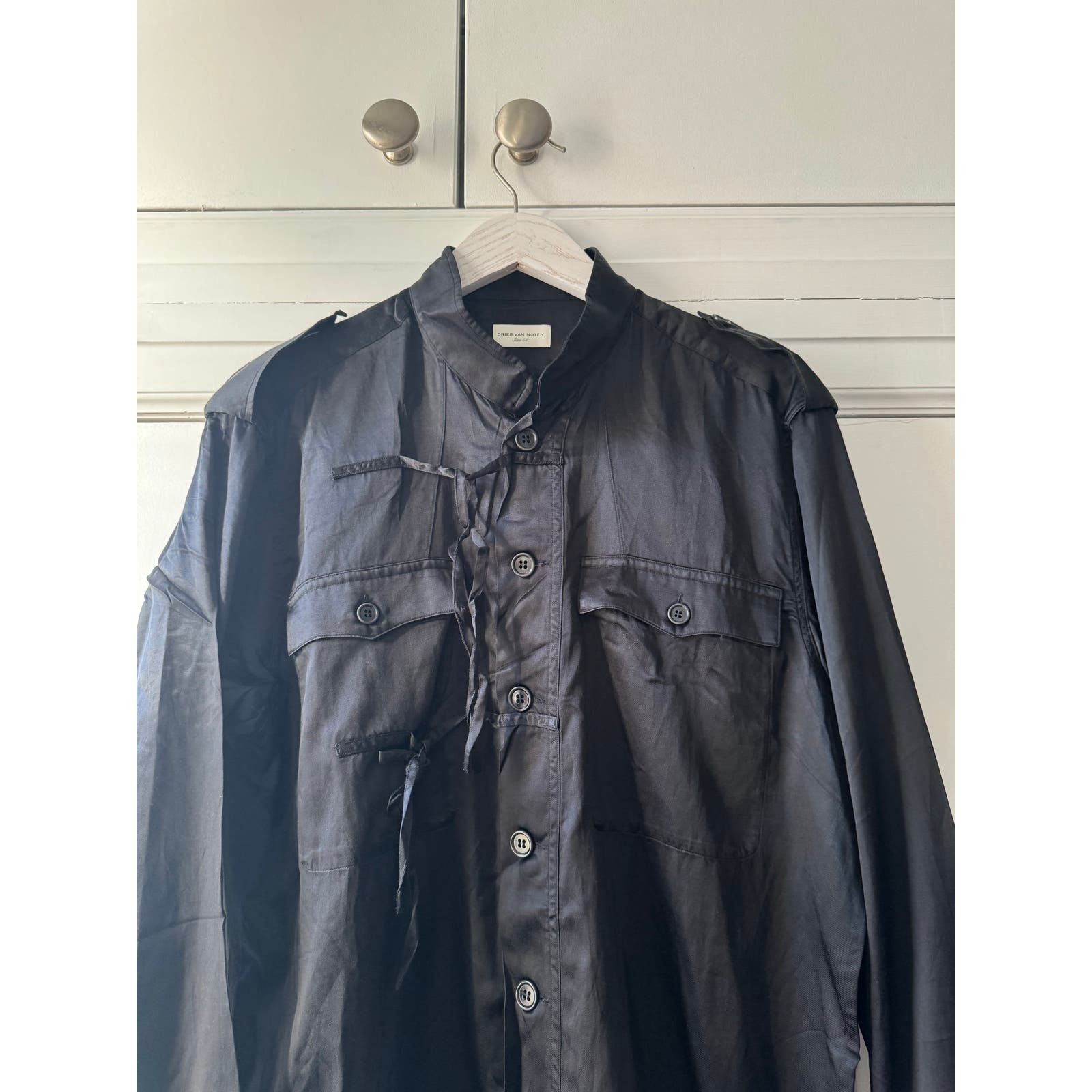 Dries Van Noten Silk Ribbon Shirt Size US XL / EU 56 / 4 - 4 Thumbnail
