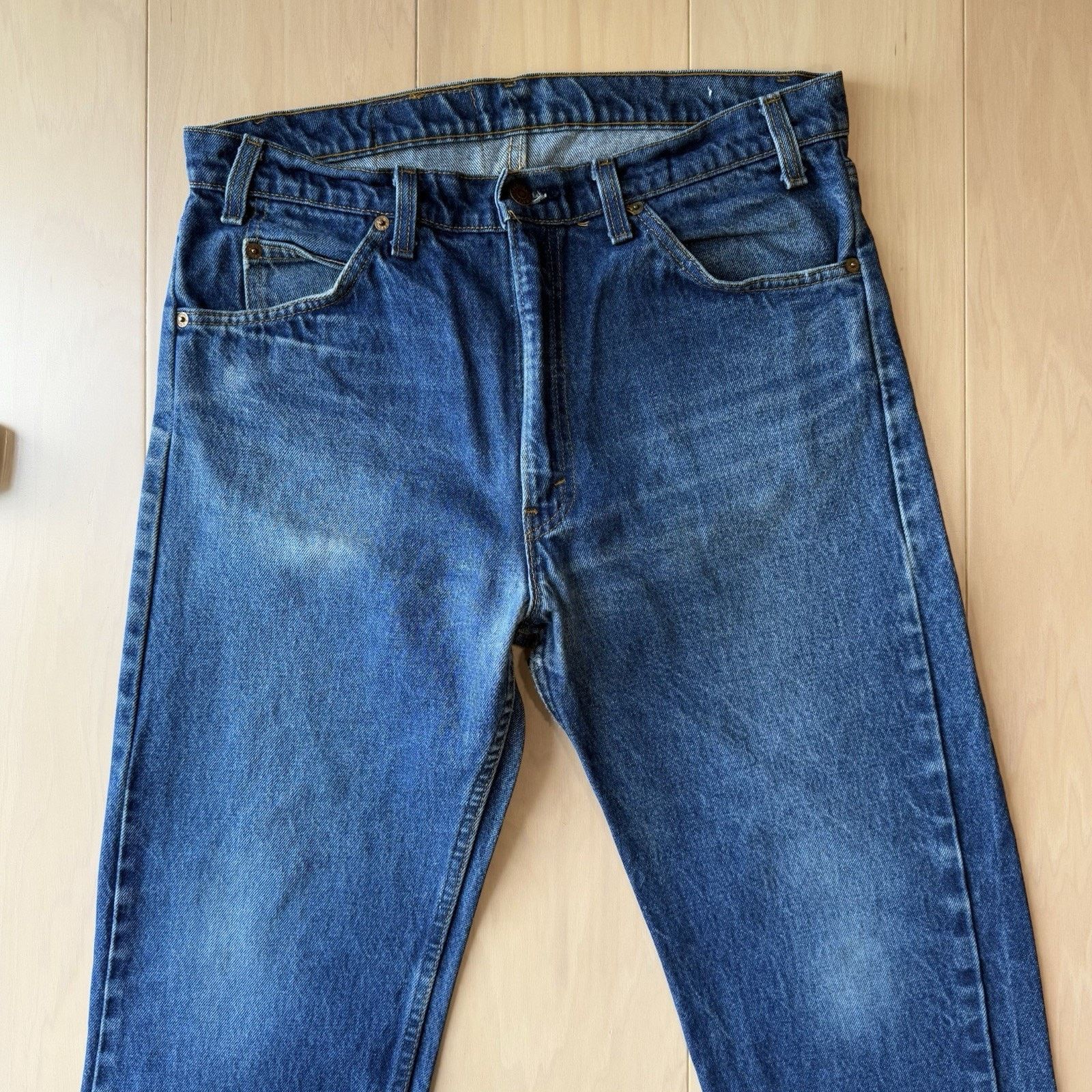 Levi's × Vintage Vintage Levis 505 Jeans 34 Blue Dark Wash Made In USA 80s Size US 34 / EU 50 - 3 Thumbnail