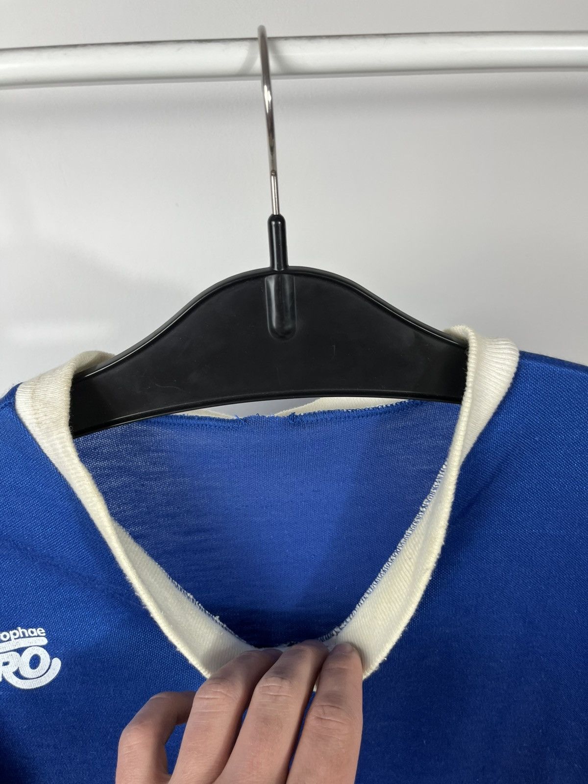 Other Vintage Adler Lacke Blue Ringer T Shirt V Neck Retro Tee 70s Size US L / EU 52-54 / 3 - 5 Thumbnail