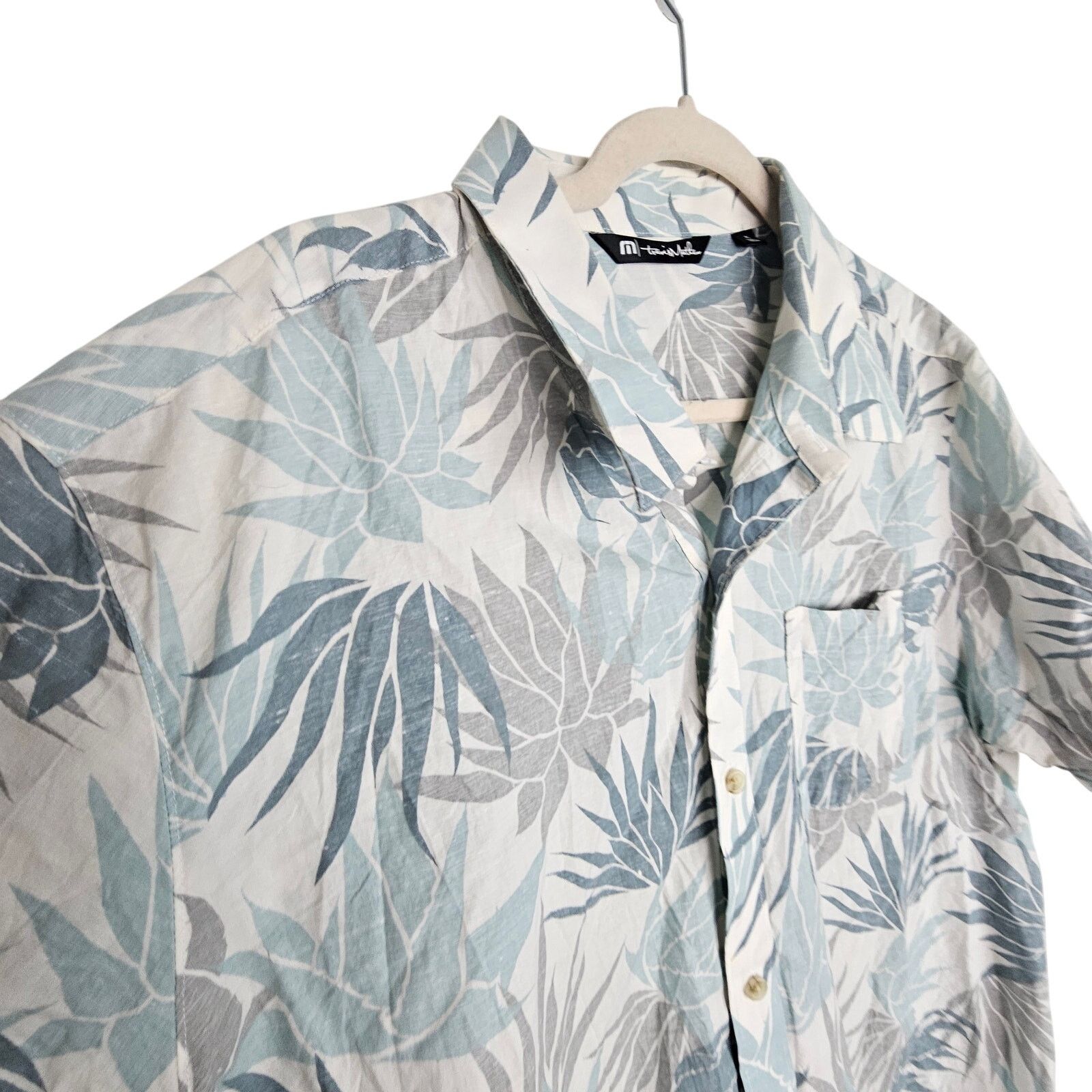 TravisMathew Travis Mathew Mens Hawaiian Floral Palm Print Shirt Sz XL Size US XL / EU 56 / 4 - 5 Thumbnail