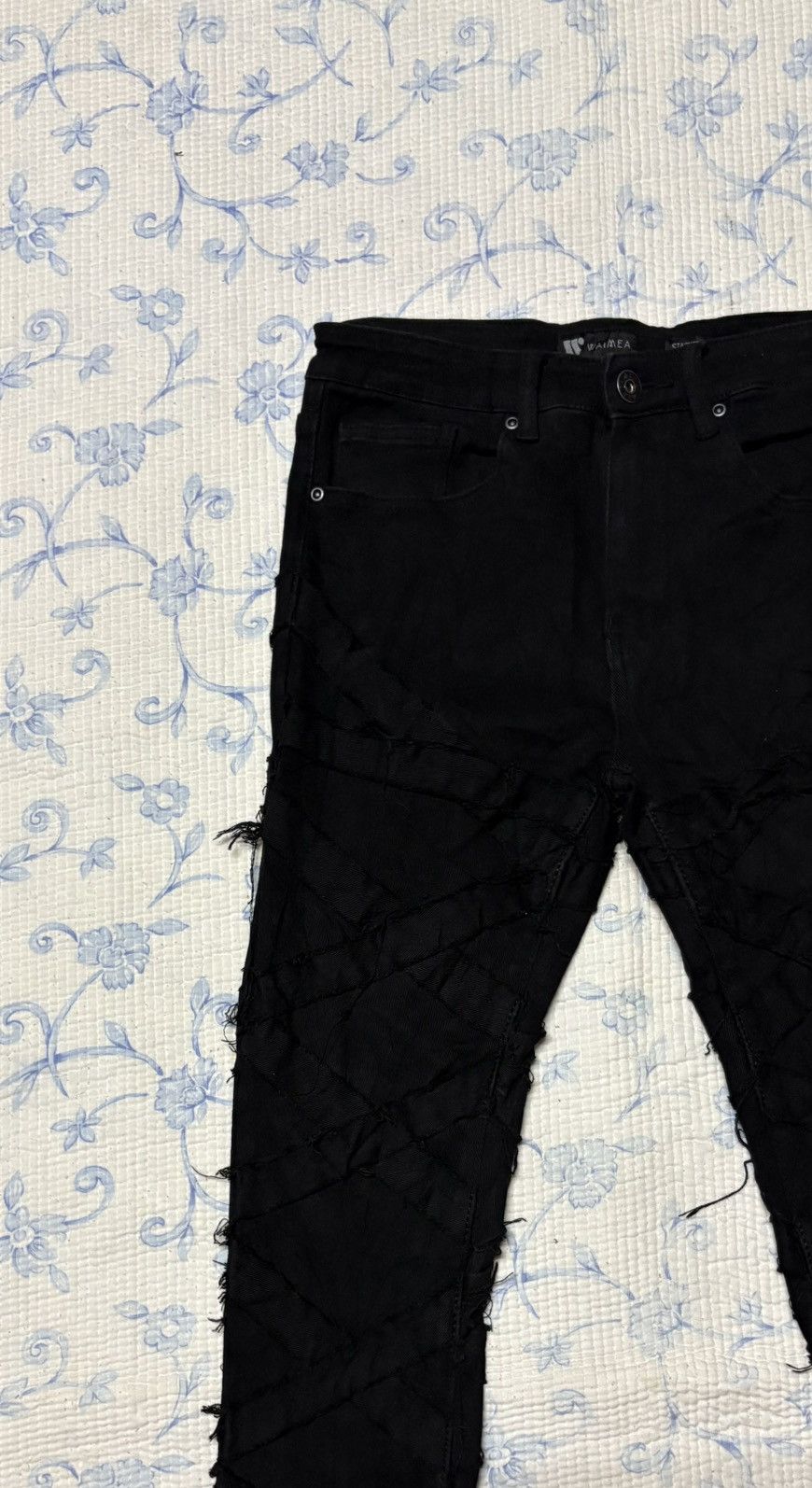 Waimea Waimea Streetwear Flared Jeans Distressed Denim Size US 30 / EU 46 - 4 Thumbnail