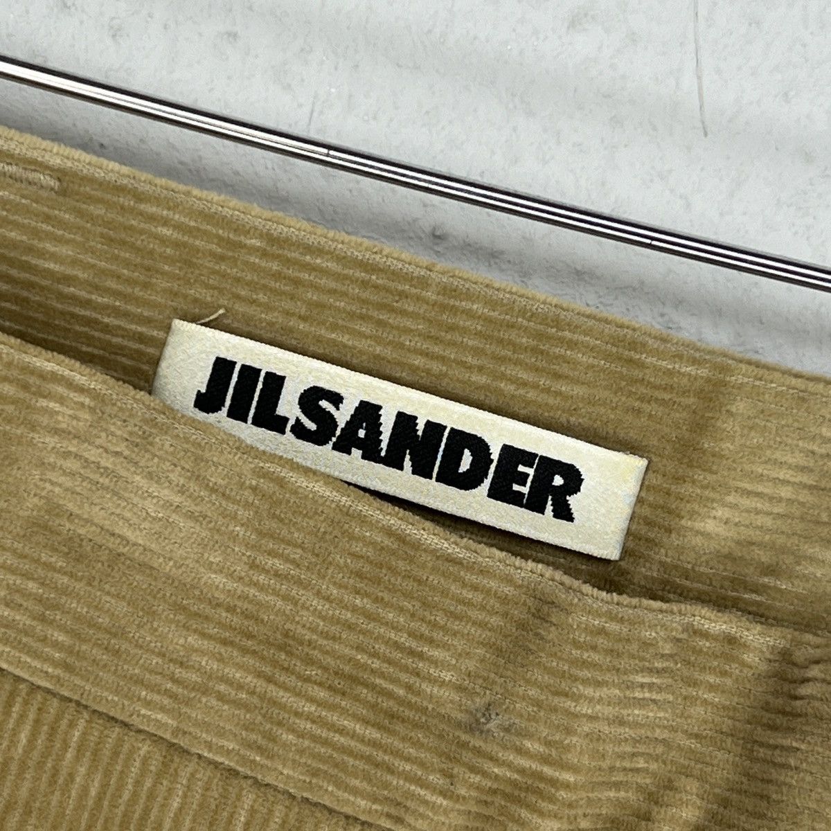 Designer × Jil Sander Jil Sander Womens Pants Corduroy Trousers Beige Brown Luxury Size 26" / US 2 / IT 38 - 2 Thumbnail
