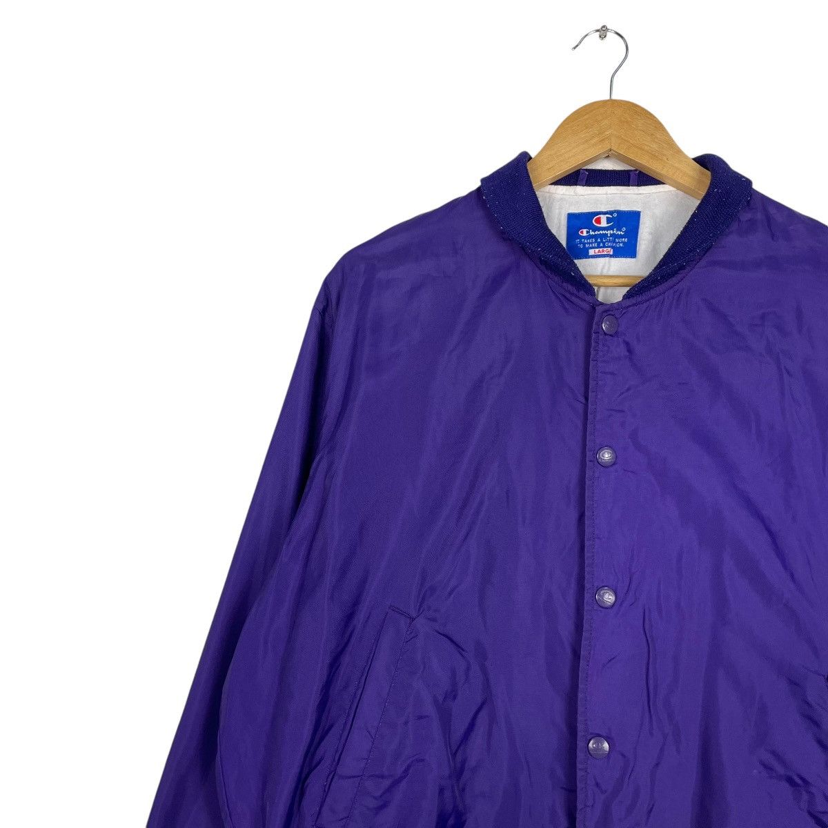 Champion × Vintage 💥70s CHAMPION LIGHT BOMBER SNAP BUTTON Size US L / EU 52-54 / 3 - 6 Thumbnail