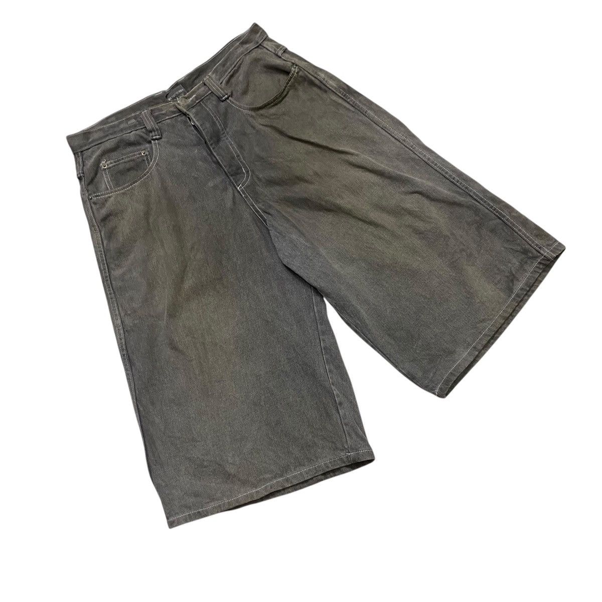 JNCO × Vintage Vintage 90’s Grind Inc Cropped Baggy Denim Size US 34 / EU 50 - 2 Thumbnail