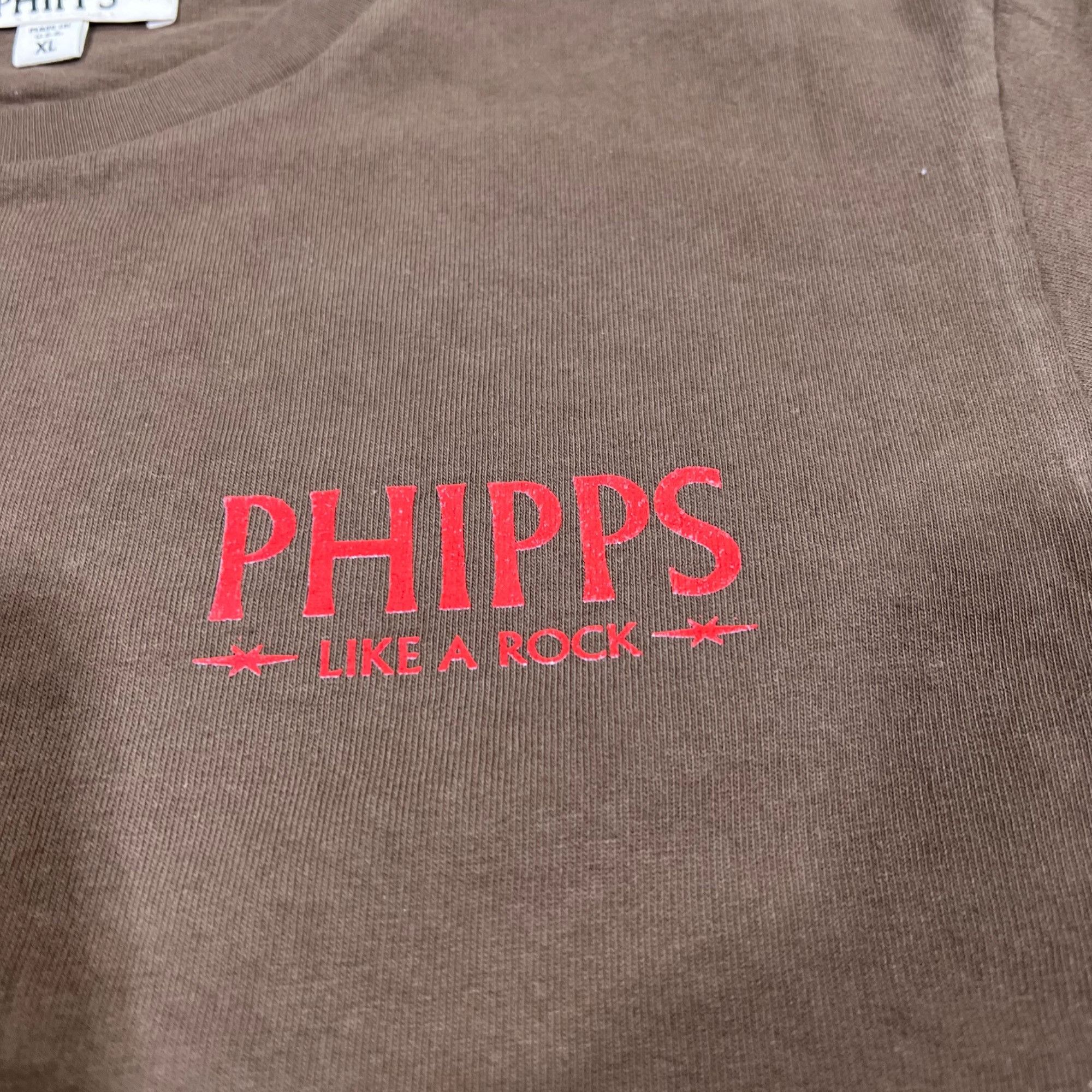 Phipps NEW PHIPPS LIKE A ROCK BROWN TEE SZ XL Size US XL / EU 56 / 4 - 4 Thumbnail