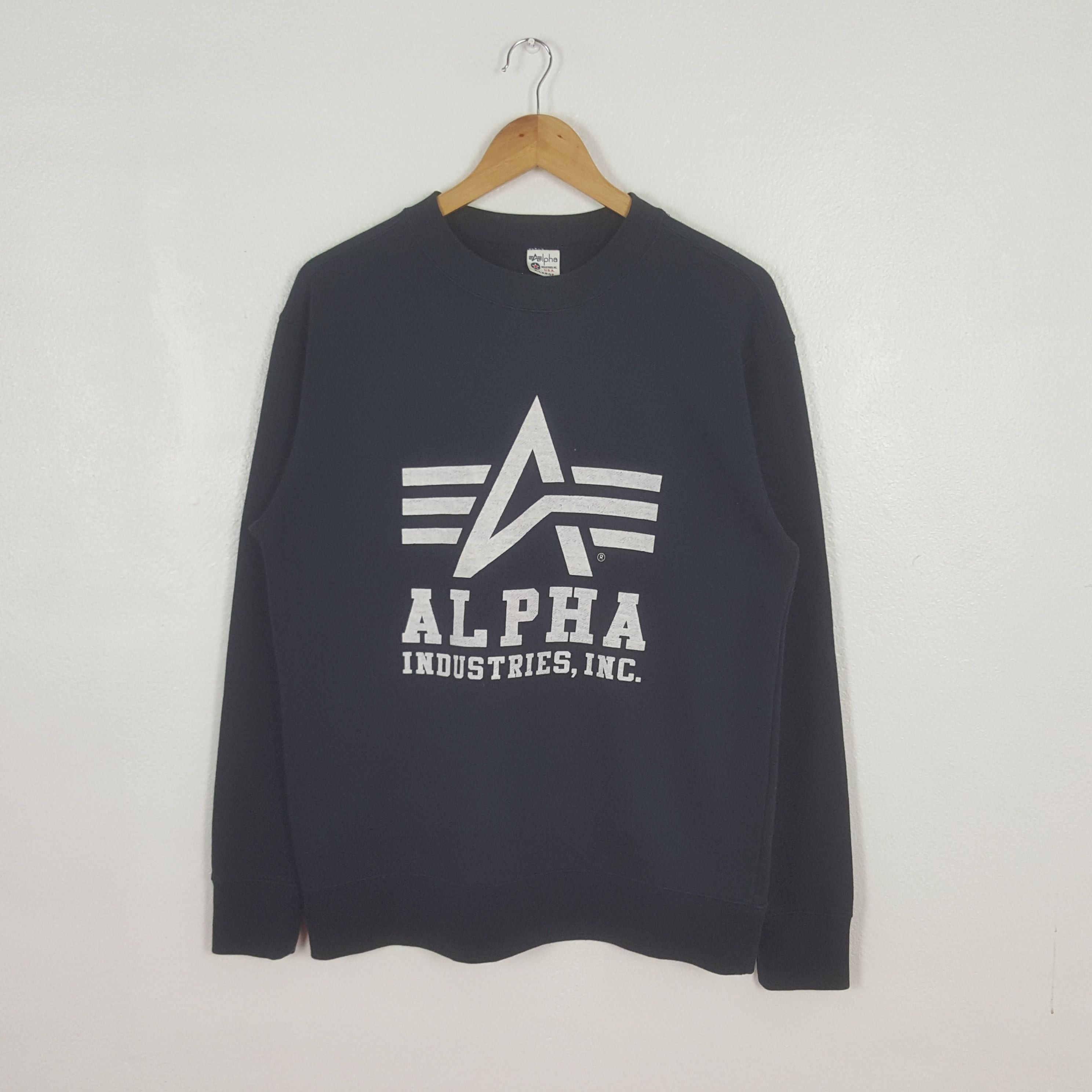 Alpha Industries Vintage Alpha Industries Sweatshirt C316N28 Size US M / EU 48-50 / 2 - 1 Thumbnail