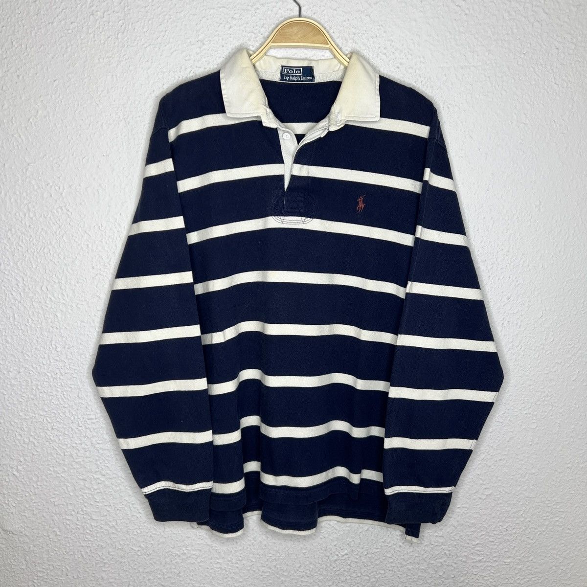Polo Ralph Lauren Vintage Ralph Lauren Polo Rugby Longsleeve Sweatshirt Size US XL / EU 56 / 4 - 1 Thumbnail