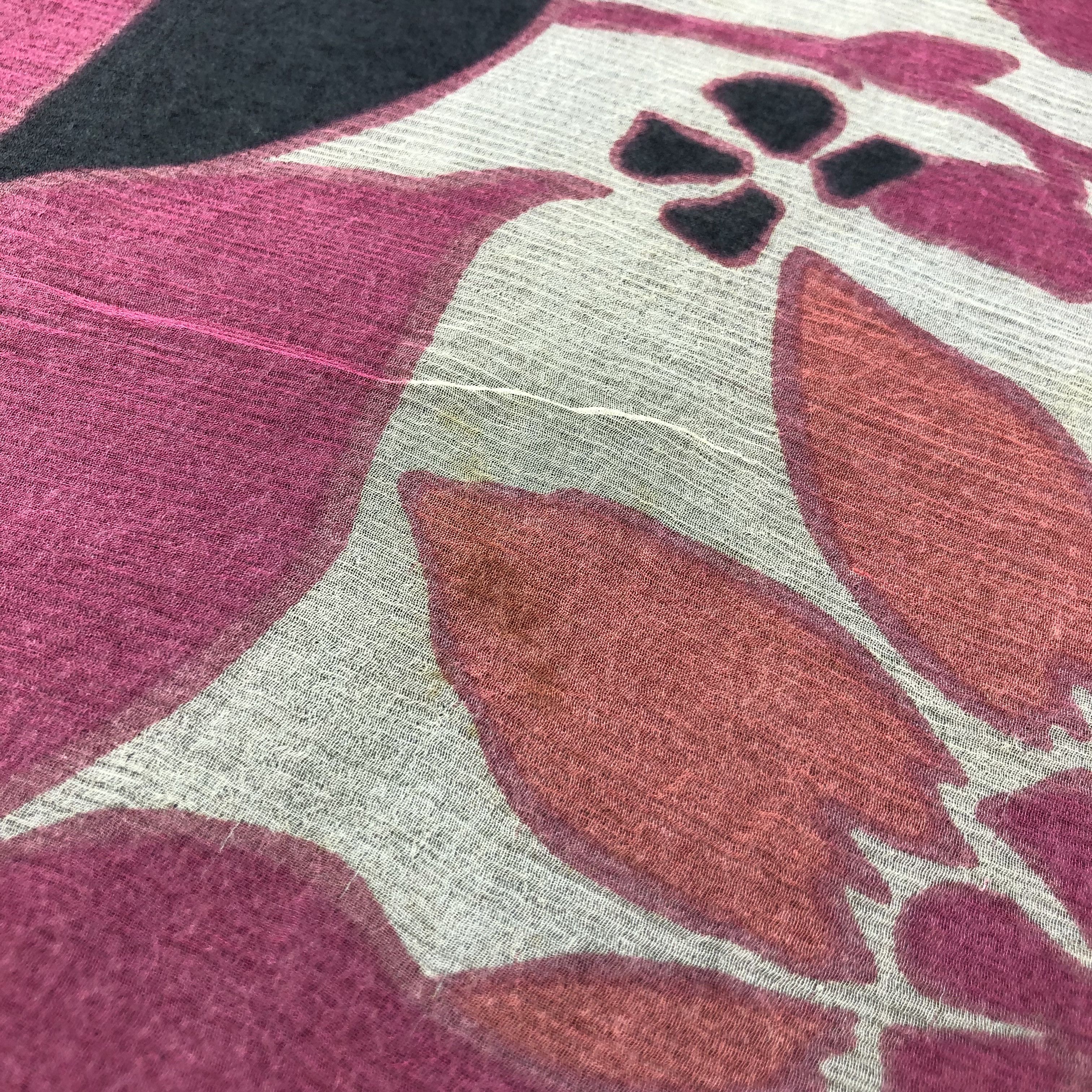 Pierre Cardin Vintage Pierre Cardin Floral Silk Scarf M818 Size ONE SIZE - 9 Thumbnail