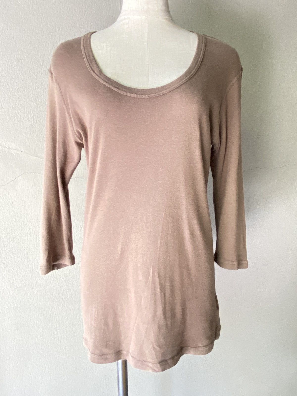 Attachment ATTACHMENT Brown three-quarter sleeve slim-fit T-shirt. Size M / US 6-8 / IT 42-44 - 15 Thumbnail