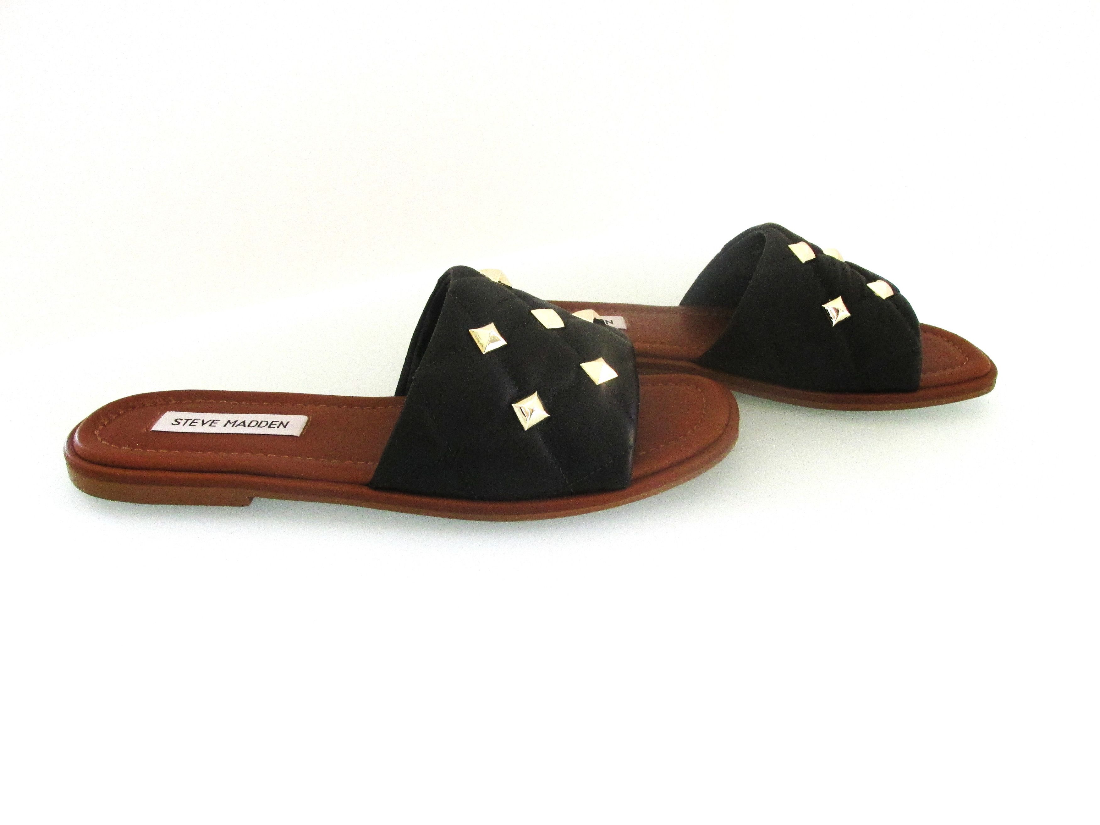 Steve Madden Steve Madden "Trouble" Women's Leather Slides Size 8 M Size US 8 / IT 38 - 3 Thumbnail