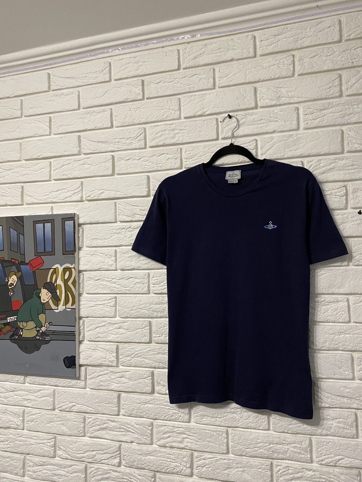 Vintage Vivienne Westwood Logo Orb T Shirt Y2K Basic