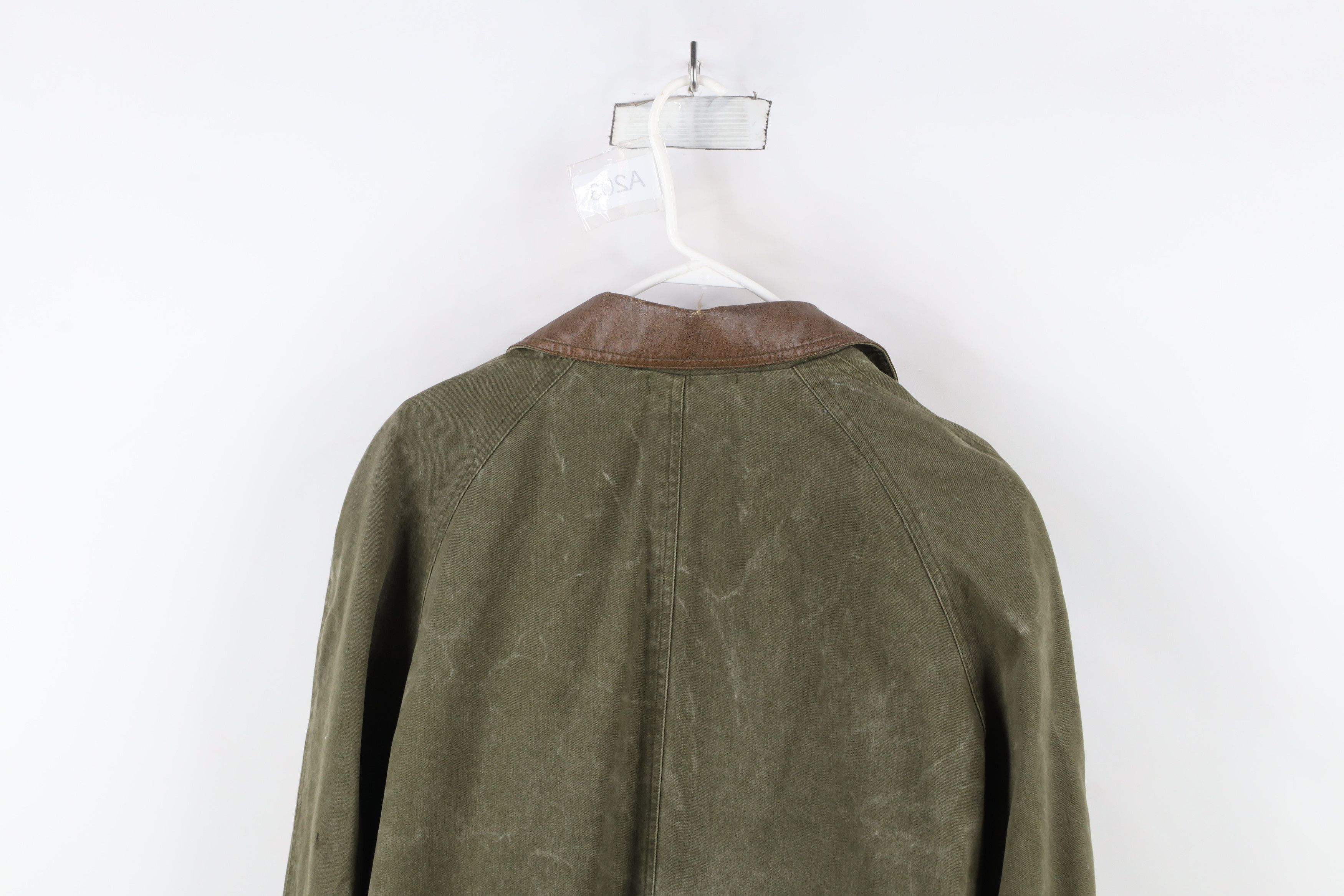 Vintage Vintage 90s Streetwear Leather Collar Flannel Lined Jacket Size S / US 4 / IT 40 - 16 Thumbnail