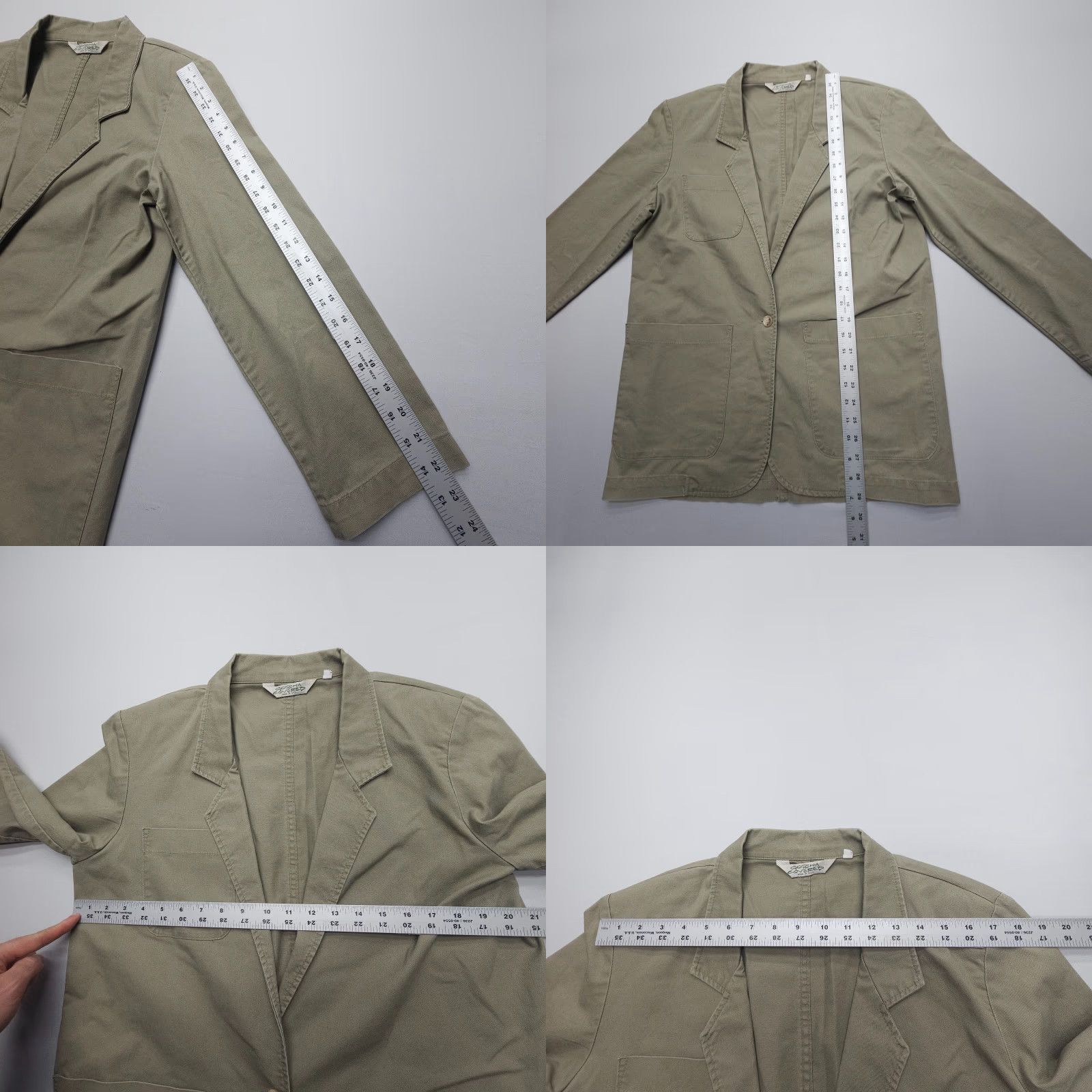 Gotcha VINTAGE Gotcha Covered Blazer Mens Medium Green Cotton Twill Safari USA Size 40R - 8 Thumbnail