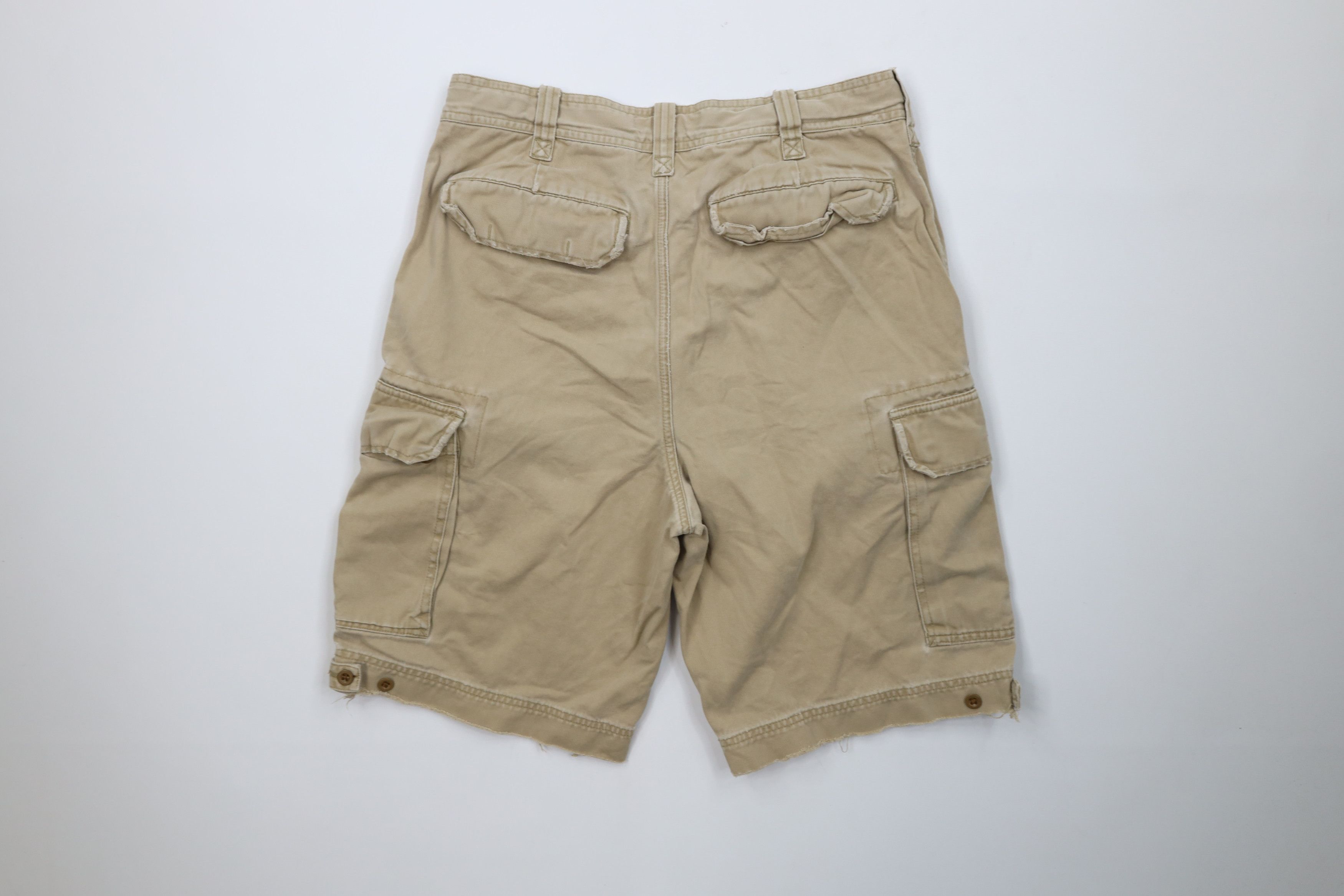 Abercrombie & Fitch Vintage Abercrombie & Fitch Heavyweight Cargo Shorts Brown Size US 32 / EU 48 - 9 Thumbnail