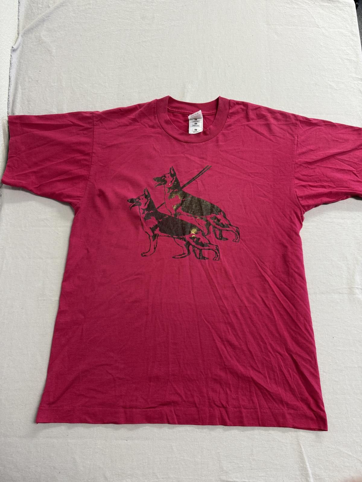Fruit Of The Loom Vintage German Shepherd Dog Tee - Dogs Gold Shiny Ink L Size US L / EU 52-54 / 3 - 1 Thumbnail
