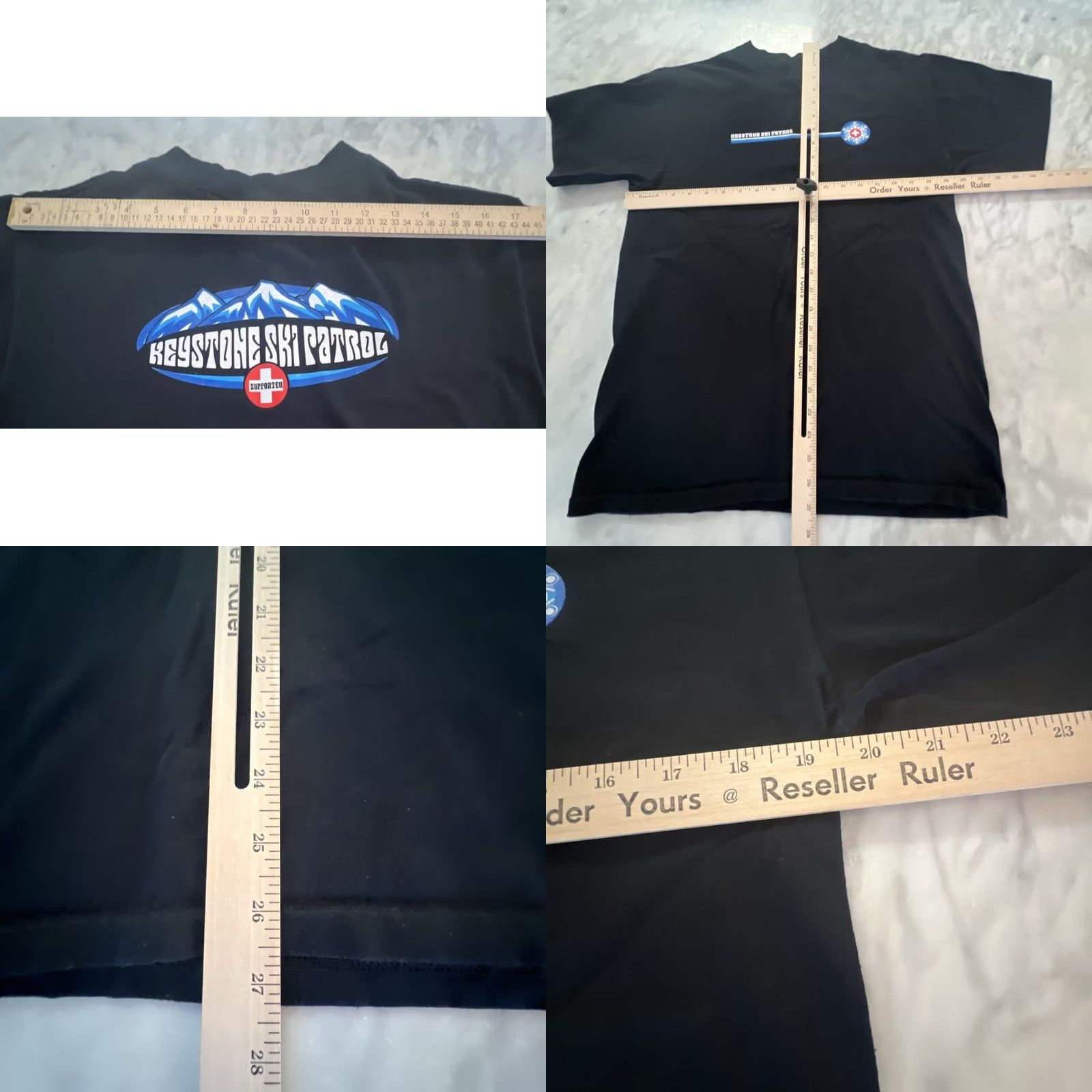 Anvil Keystone Ski Patrol supporter T Shirt Men’s M Black Graphics Double Sided Anvil Shirt Size US M / EU 48-50 / 2 - 8 Thumbnail