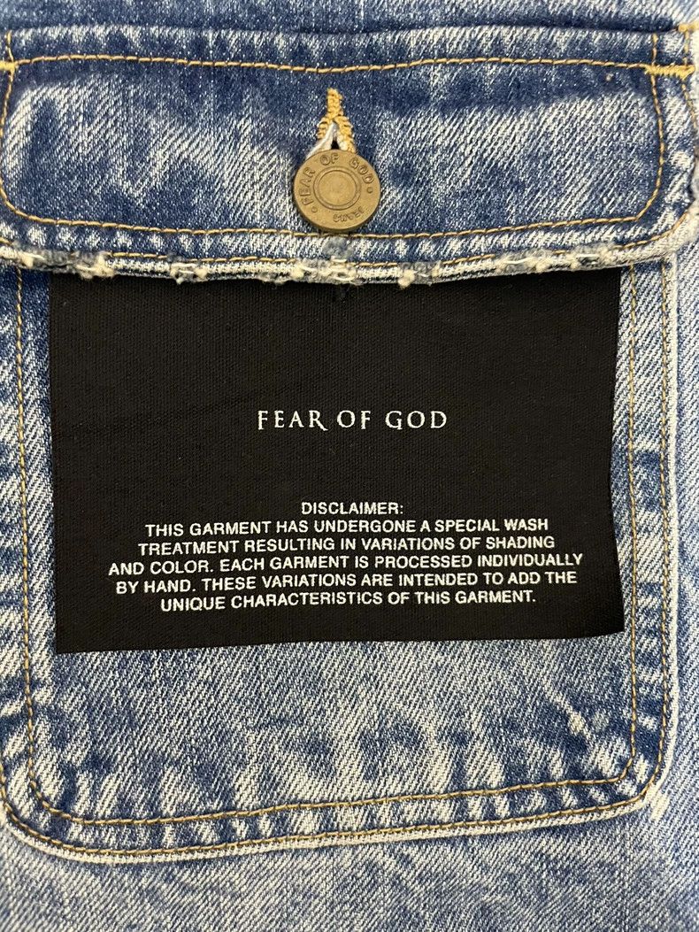Fear of God Fear of God 5th ink-splashed denim jacket Size US M / EU 48-50 / 2 - 5 Thumbnail