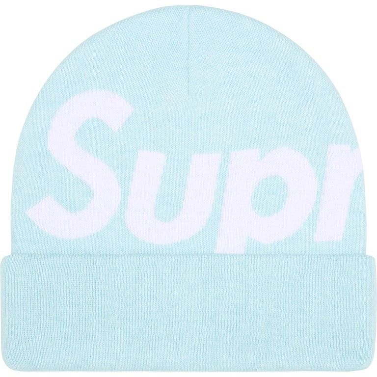 Supreme Supreme Big Logo Beanie Light Blue Graphic Logo FW25 Size ONE SIZE - 1 Thumbnail