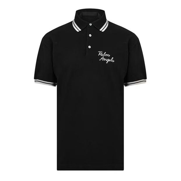 o1g2r1mq0524 Logo Polo Shirts in Black & White
