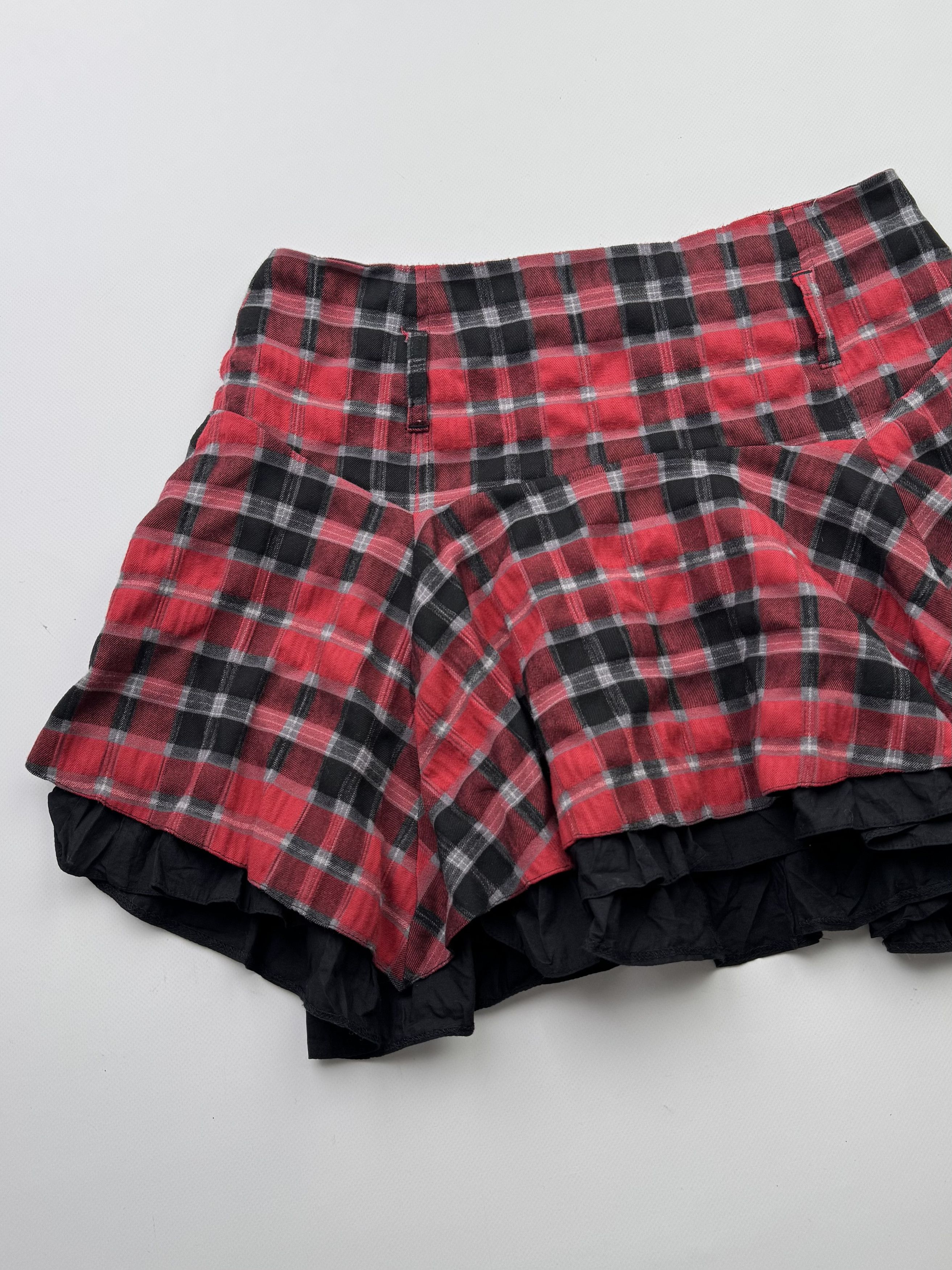 Japanese Brand Vintage Asymmetry Flare Mini Skirt B671(V274)E2 Size 30" / US 8 / IT 44 - 2 Thumbnail