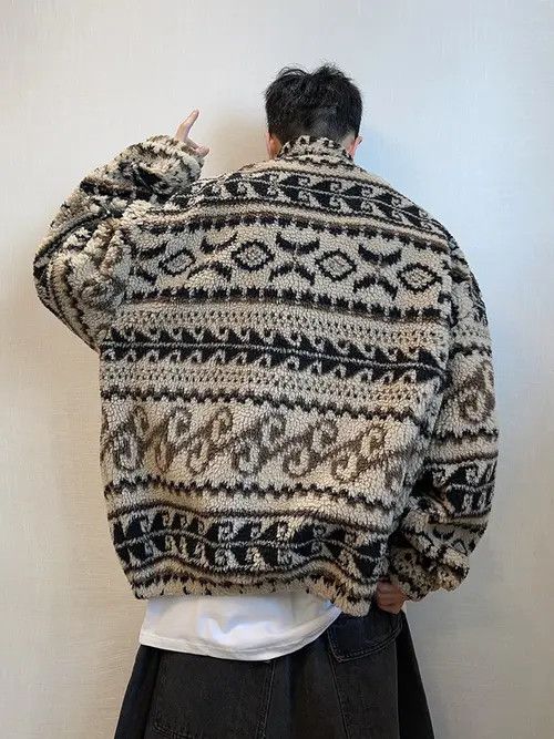 VIBE Aztec Tribal Graphic Full Zip Jacket Size US M / EU 48-50 / 2 - 3 Thumbnail