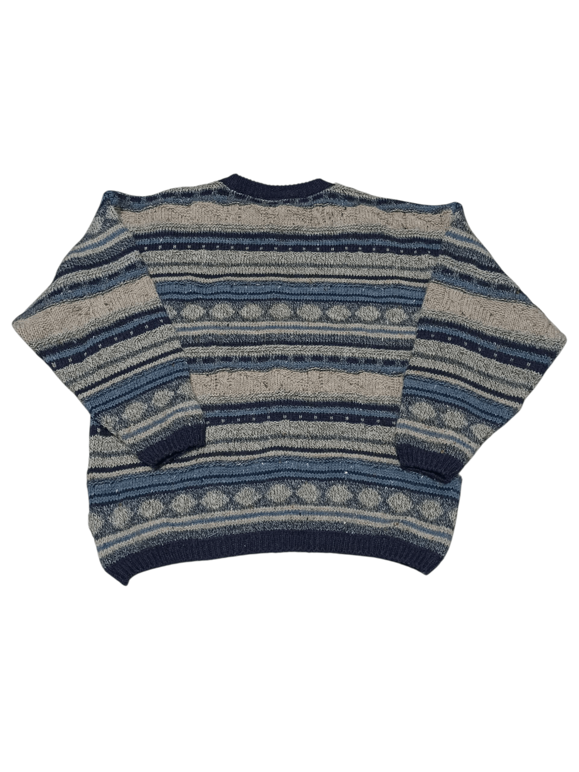 Other VINTAGE 90S 100% WOOL VERY HEAVY SWEATER Size US XL / EU 56 / 4 - 2 Thumbnail