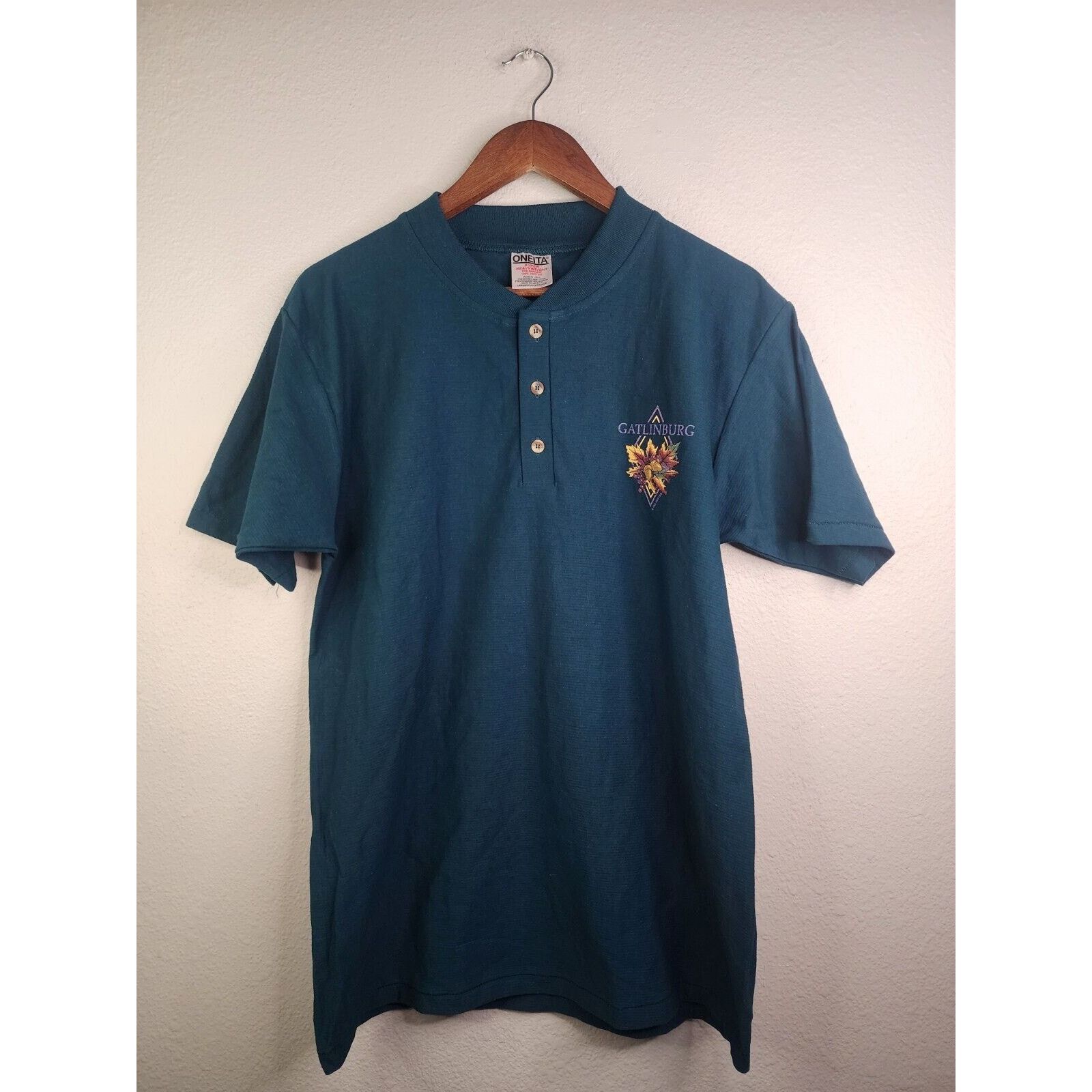 Vintage Vintage Gatlinburg Shirt Smoky Mountains Tee Green VTG 90s L Size US L / EU 52-54 / 3 - 1 Thumbnail