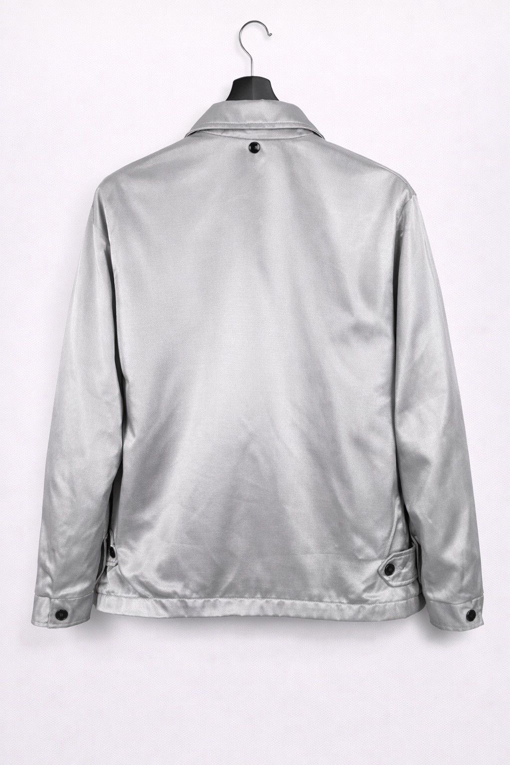 I. Spiewak And Sons Vintage Spiewak Silver Satin Zip Classic Workwear Outerwear Size US M / EU 48-50 / 2 - 2 Thumbnail