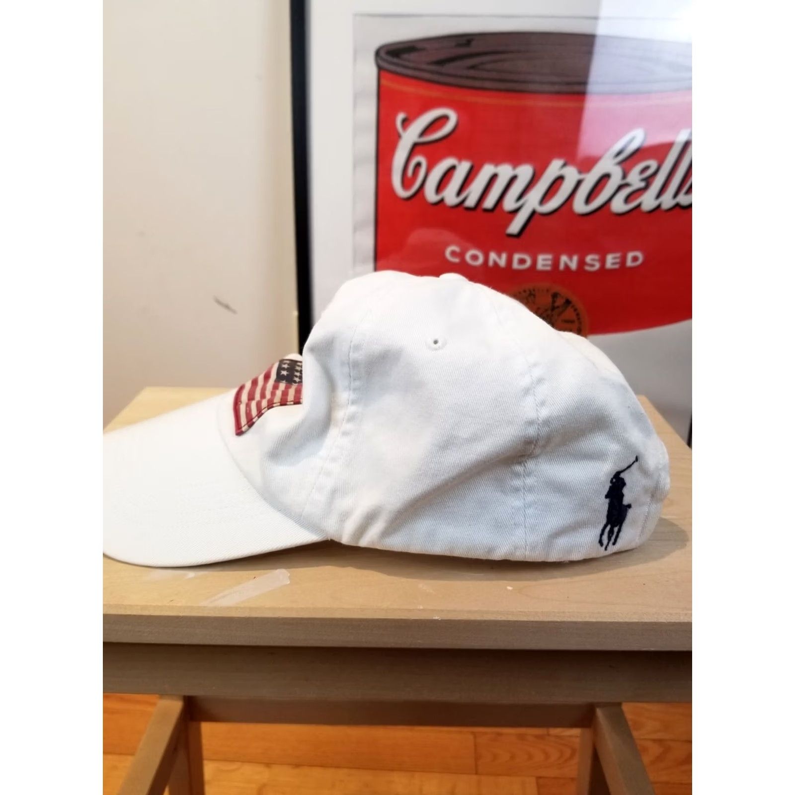 Ralph Lauren VINTAGE Ralph Lauren POLO USA FLAG White Hat One Size Baseball Cap Mens Size US M / EU 48-50 / 2 - 2 Thumbnail