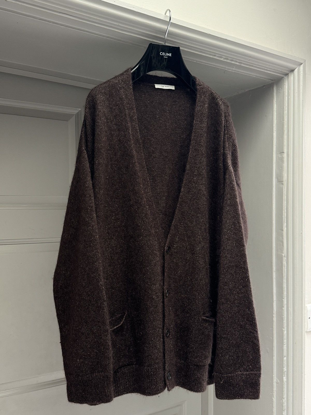 The Row The Row Brown Howser Cardigan in Silk and Mohair size Large Size US L / EU 52-54 / 3 - 12 Thumbnail