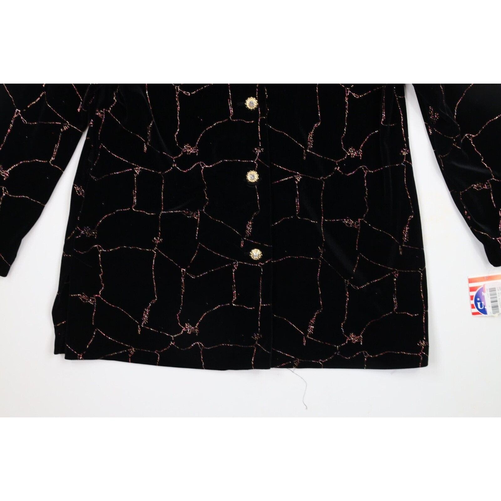 Vintage NOS Vintage 90s Streetwear 2 Piece Velour Rainbow Pants Suit Size XL / US 12-14 / IT 48-50 - 5 Thumbnail
