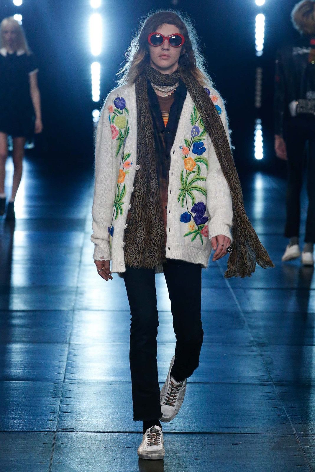 Saint Laurent Paris Saint Laurent ss16 rose wool cardigan by Hedi