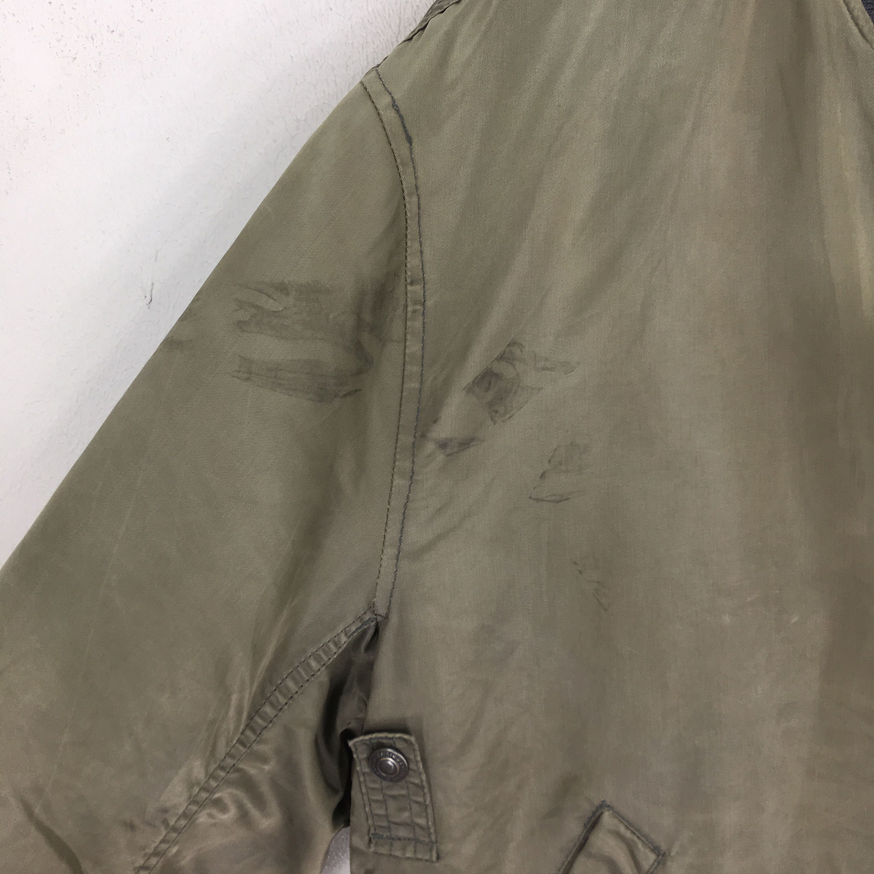 Japanese Brand Vintage 90's Lucky Strike Olive Green MA-1 Bomber Jacket Size US L / EU 52-54 / 3 - 6 Thumbnail